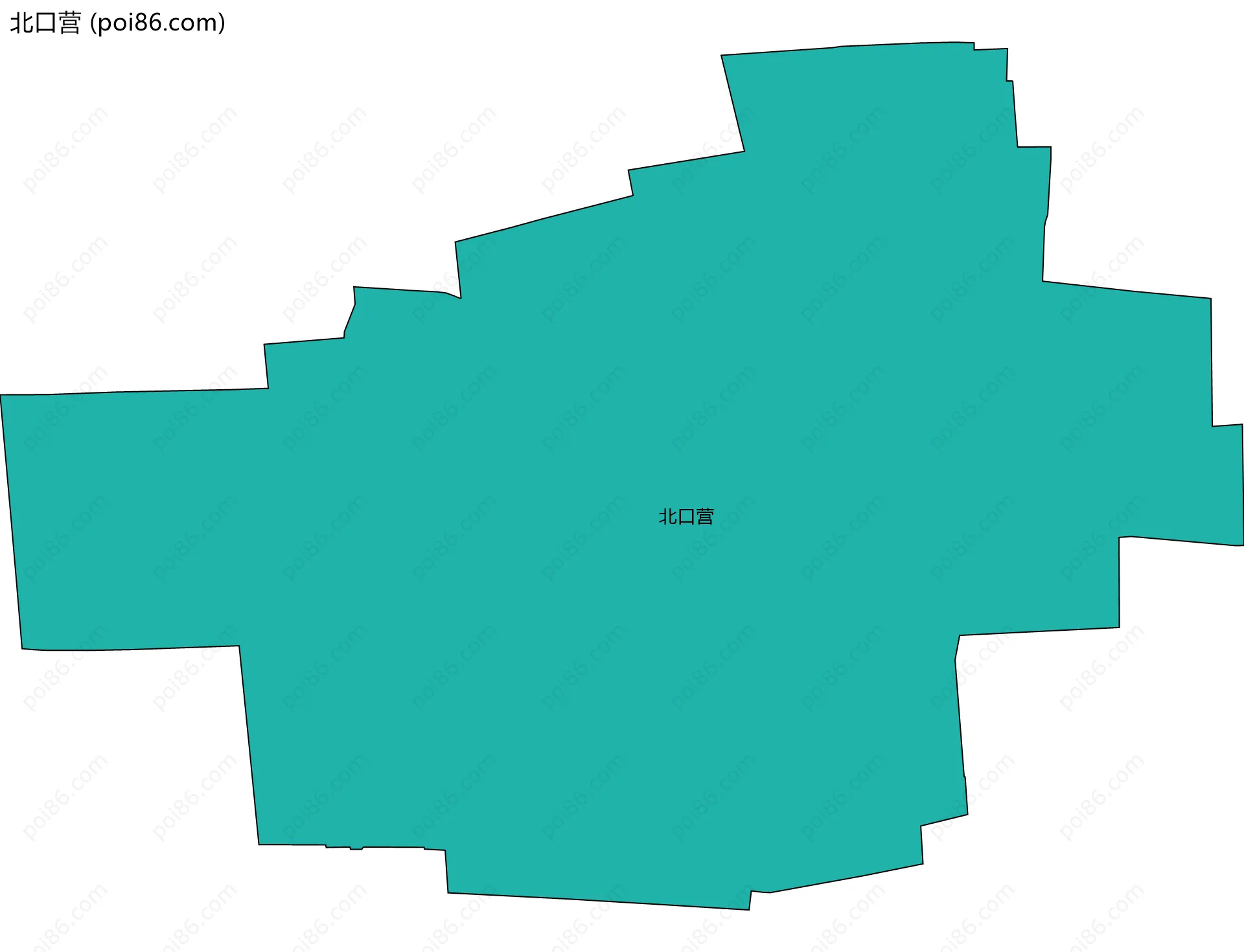 北口营边界地图