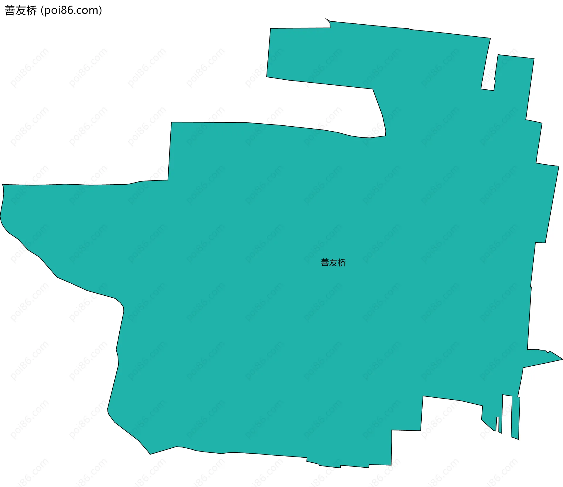 善友桥边界地图