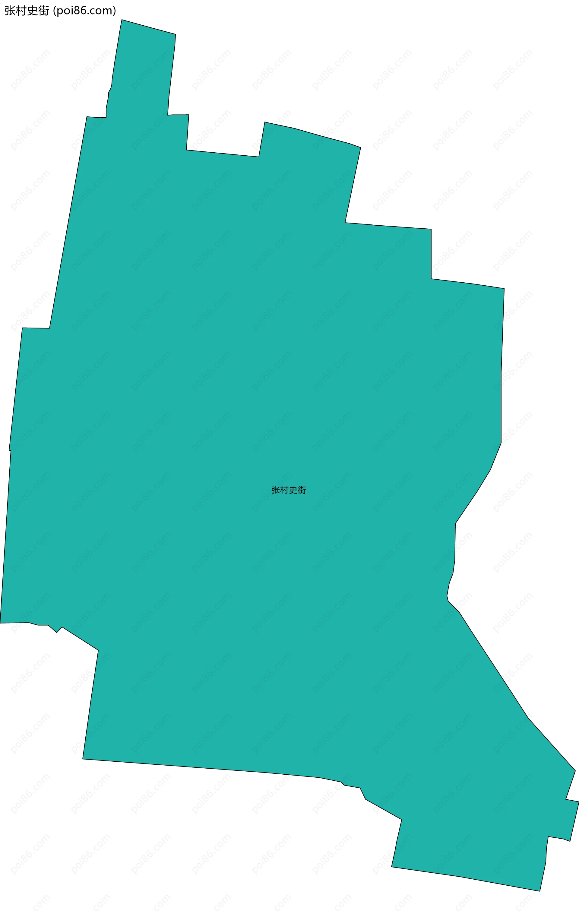 张村史街边界地图
