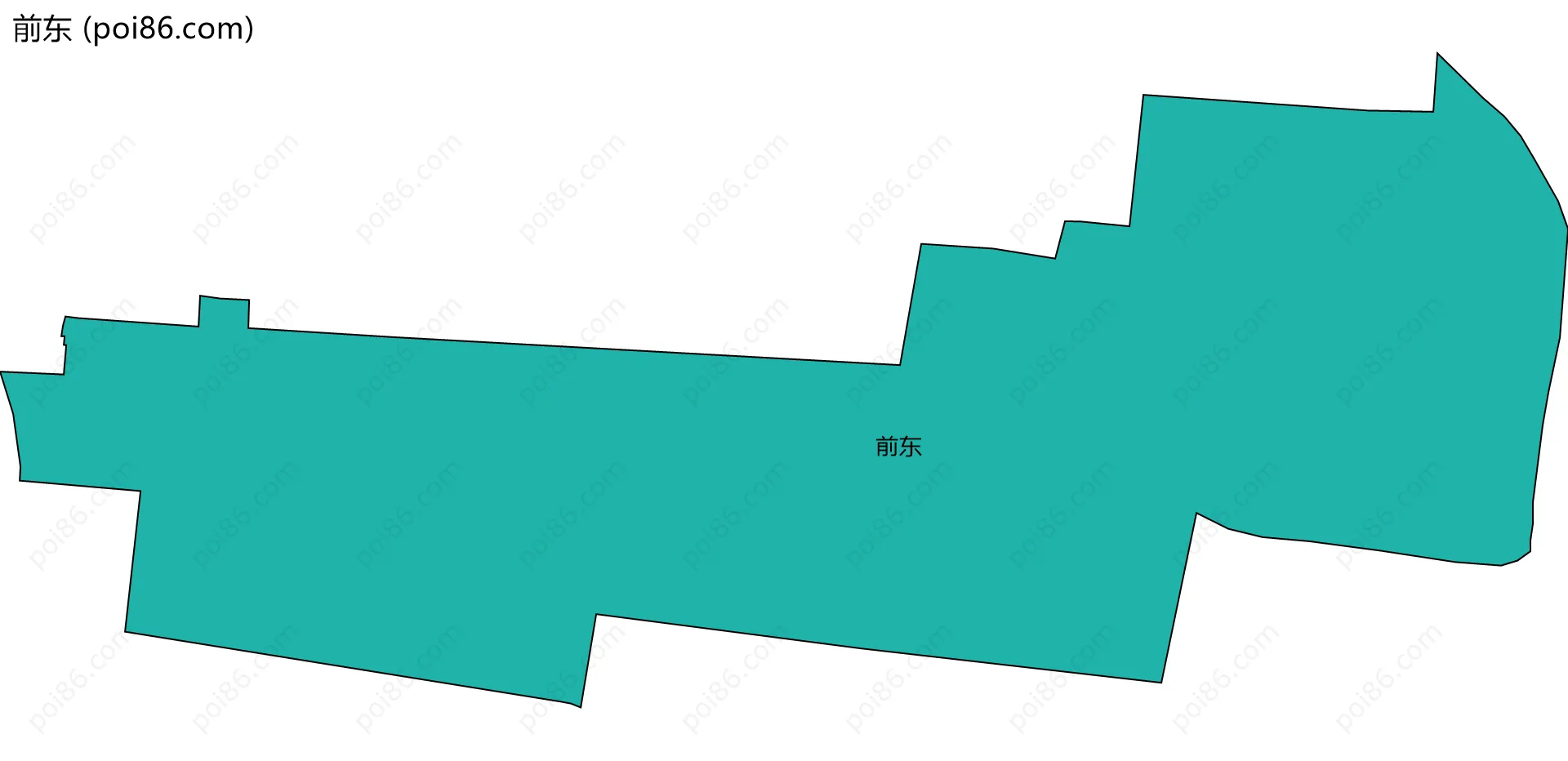 前东边界地图
