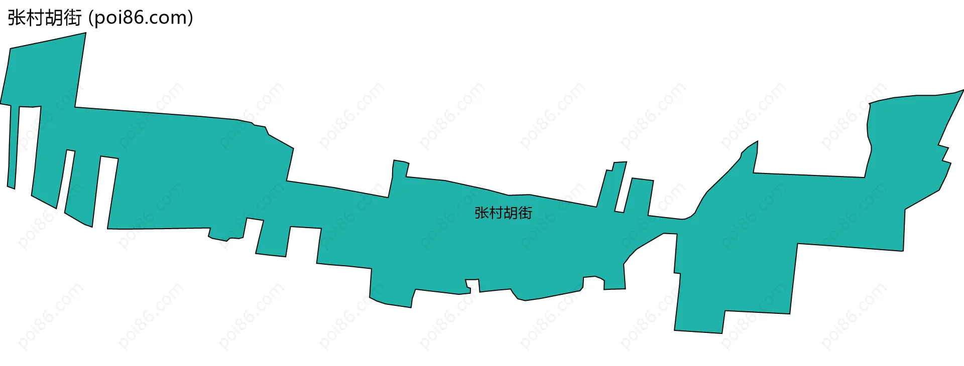 张村胡街边界地图