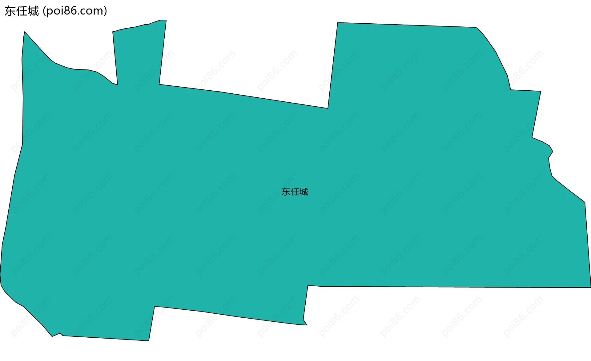 东任城边界地图