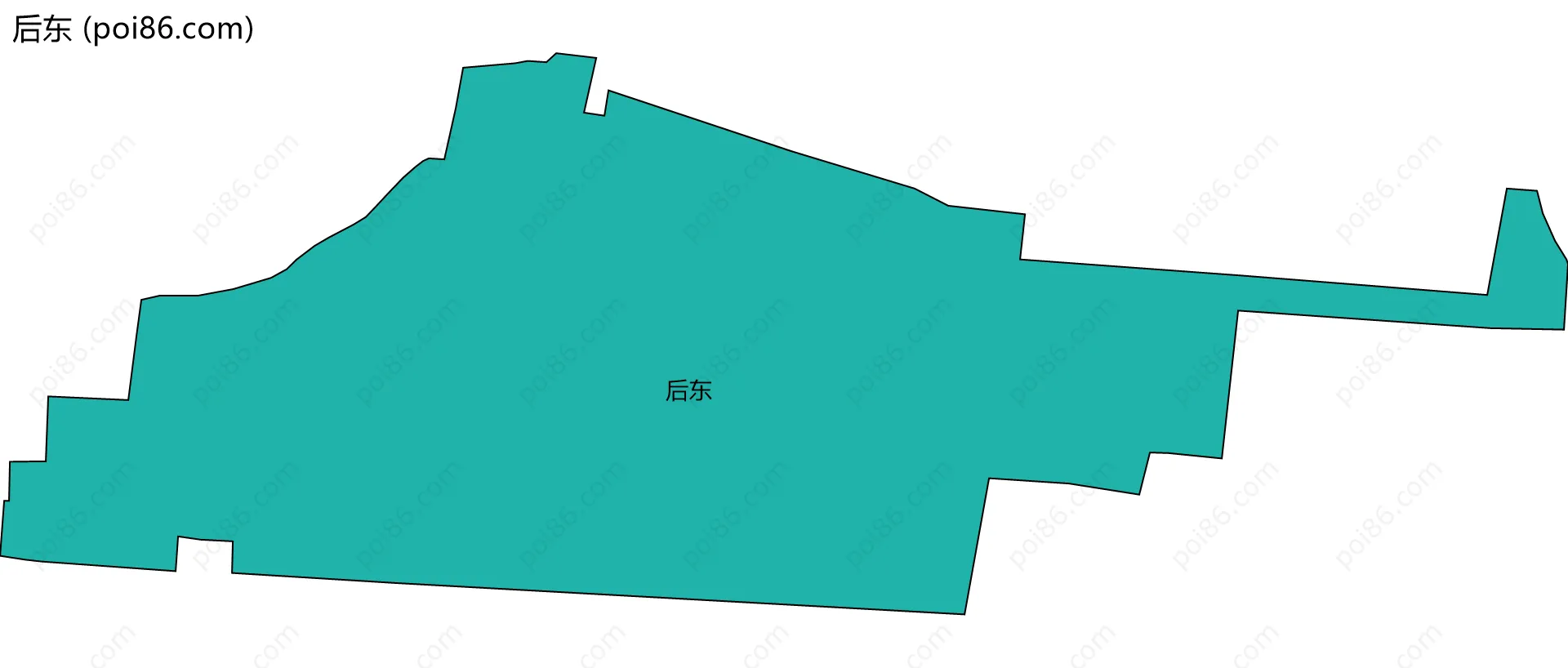 后东边界地图