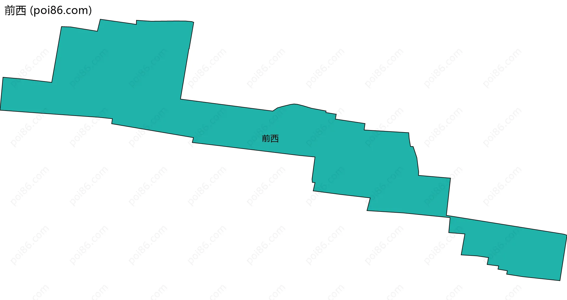 前西边界地图