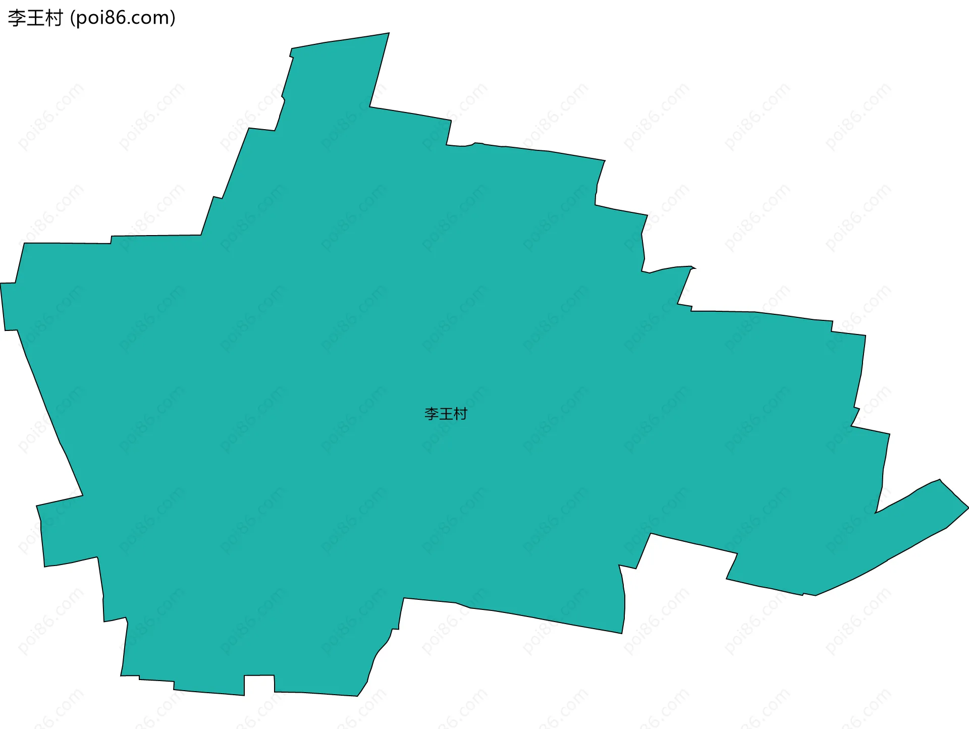 李王村边界地图
