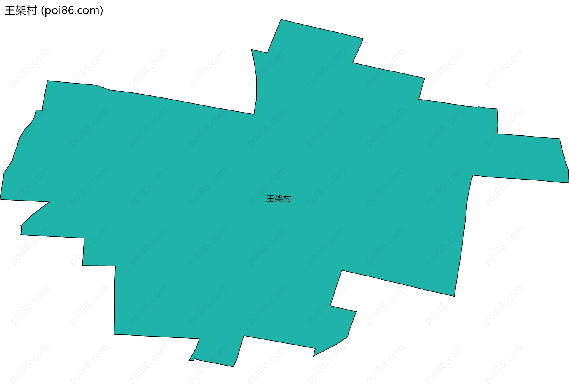 王架村边界地图
