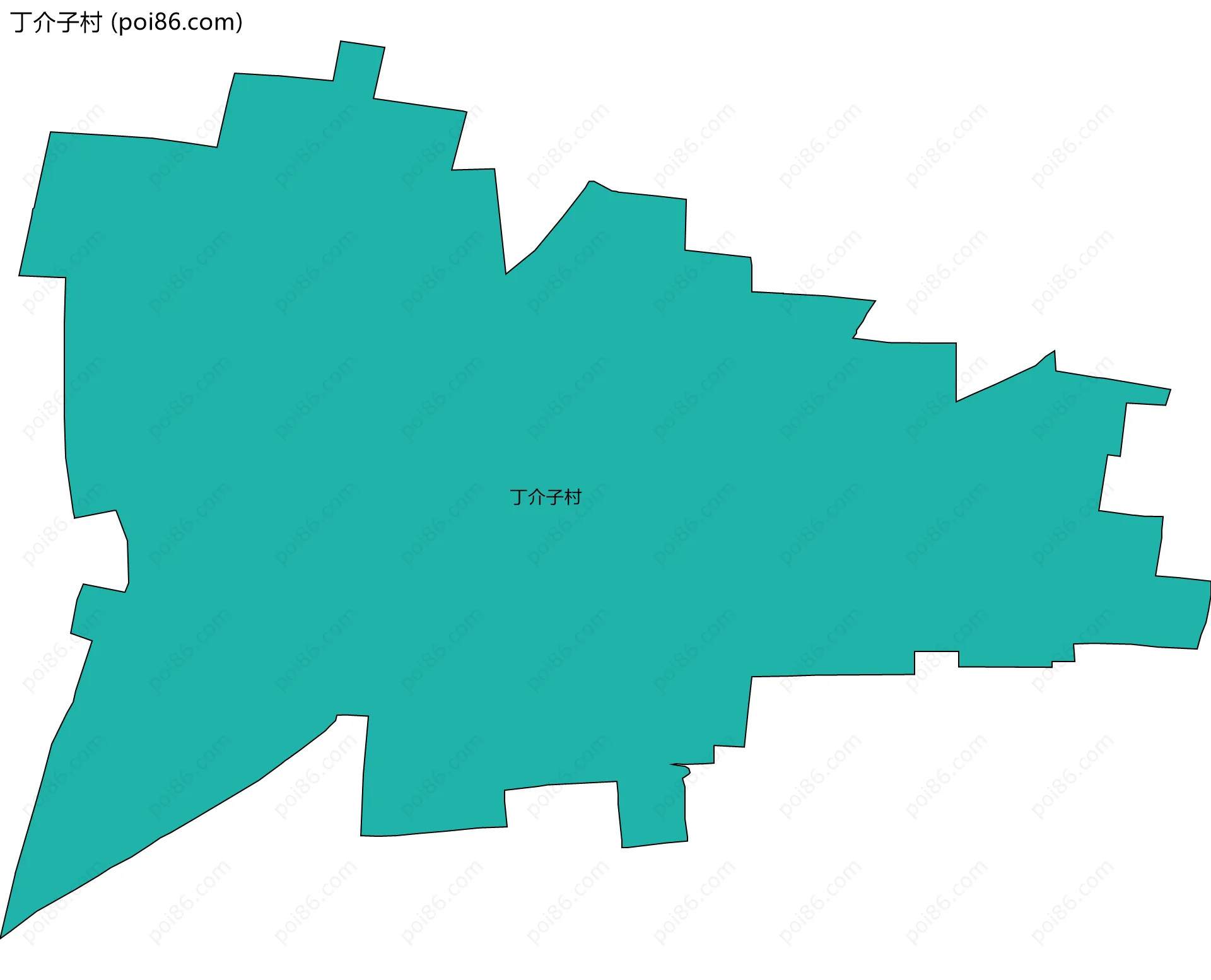 丁介子村边界地图