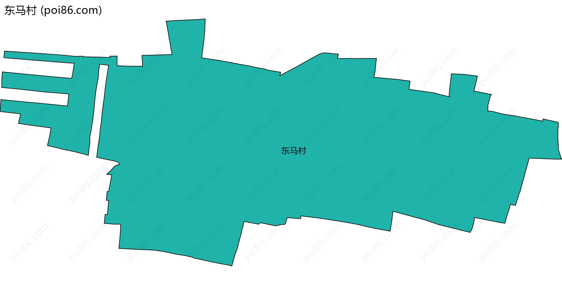 东马村边界地图