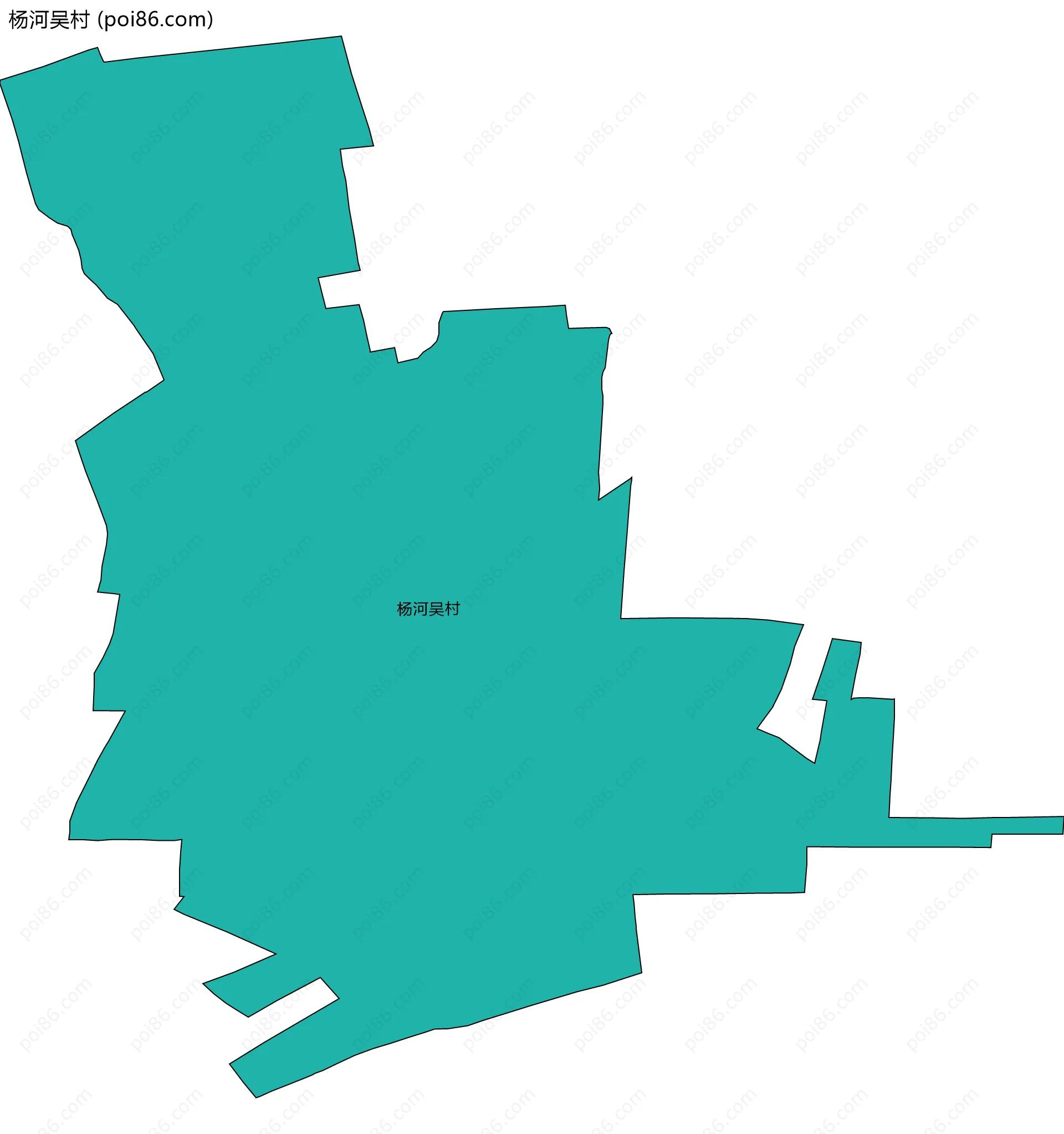 杨河吴村边界地图