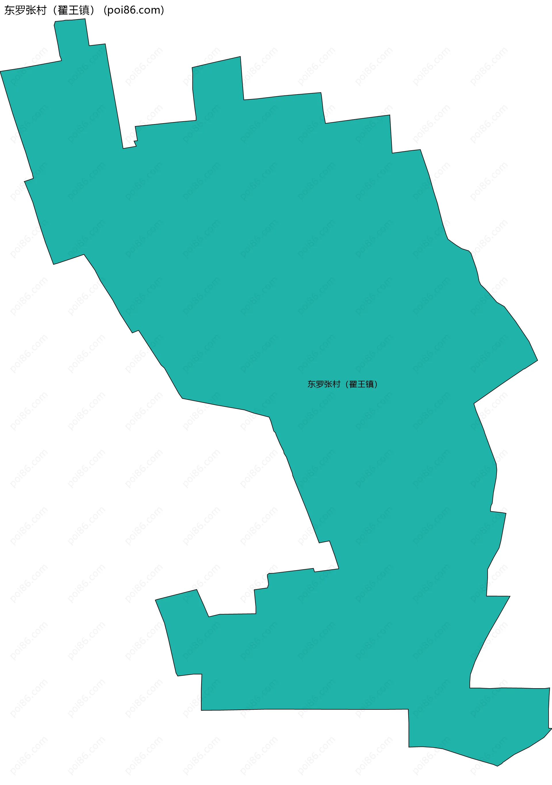 东罗张村（翟王镇）边界地图