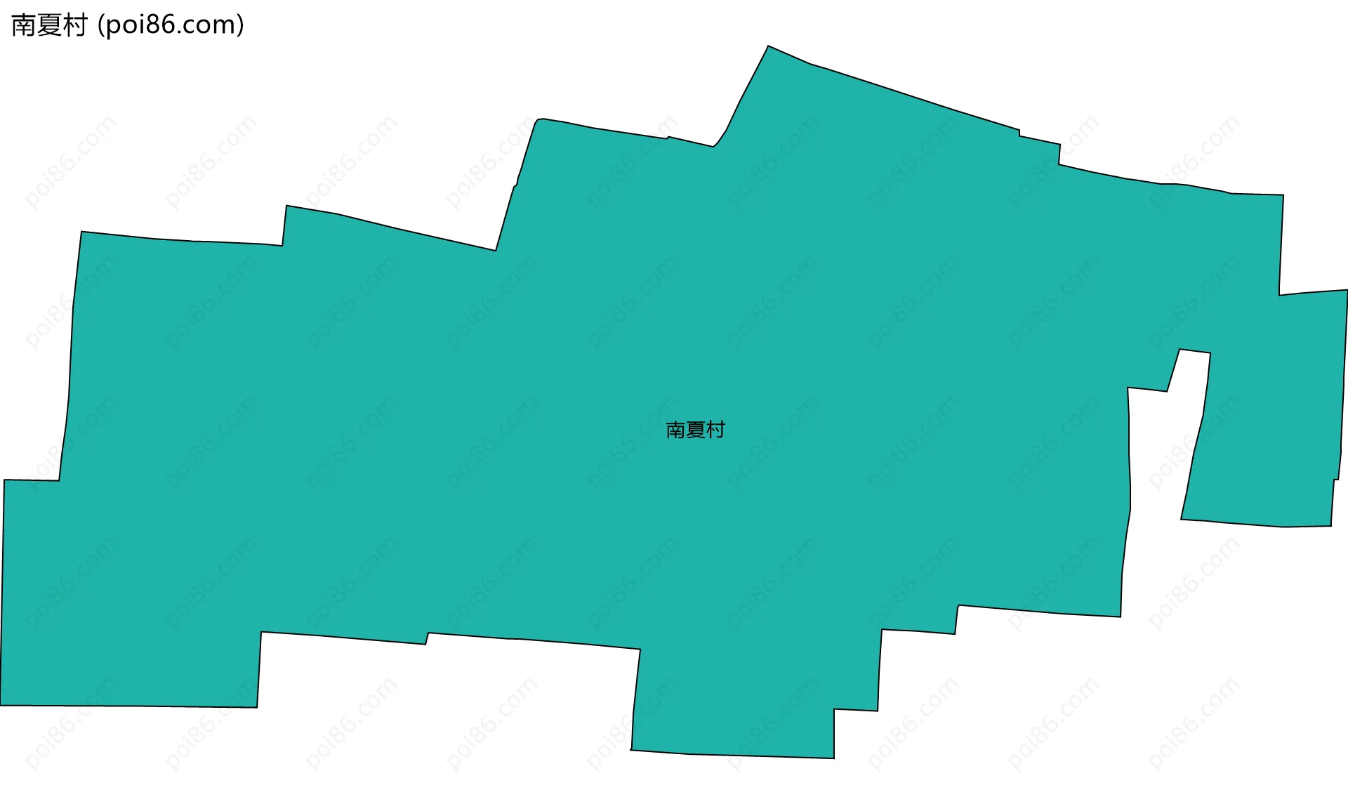 南夏村边界地图