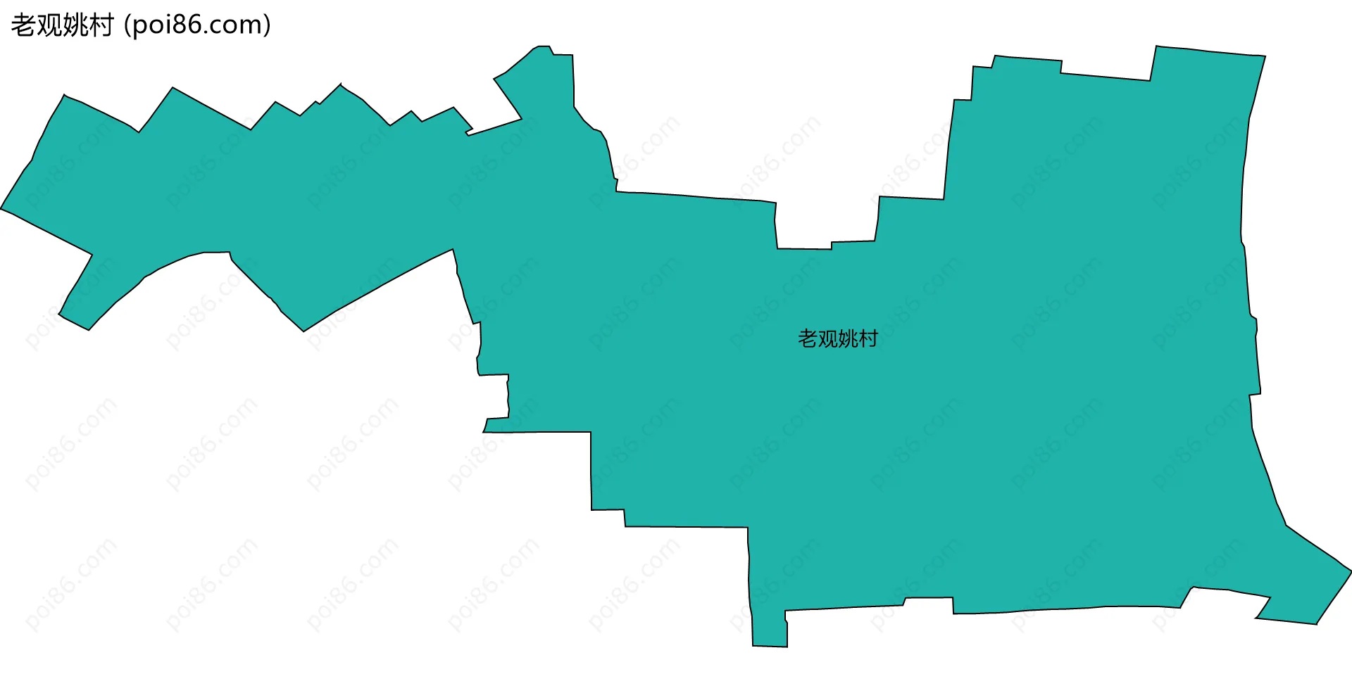 老观姚村边界地图