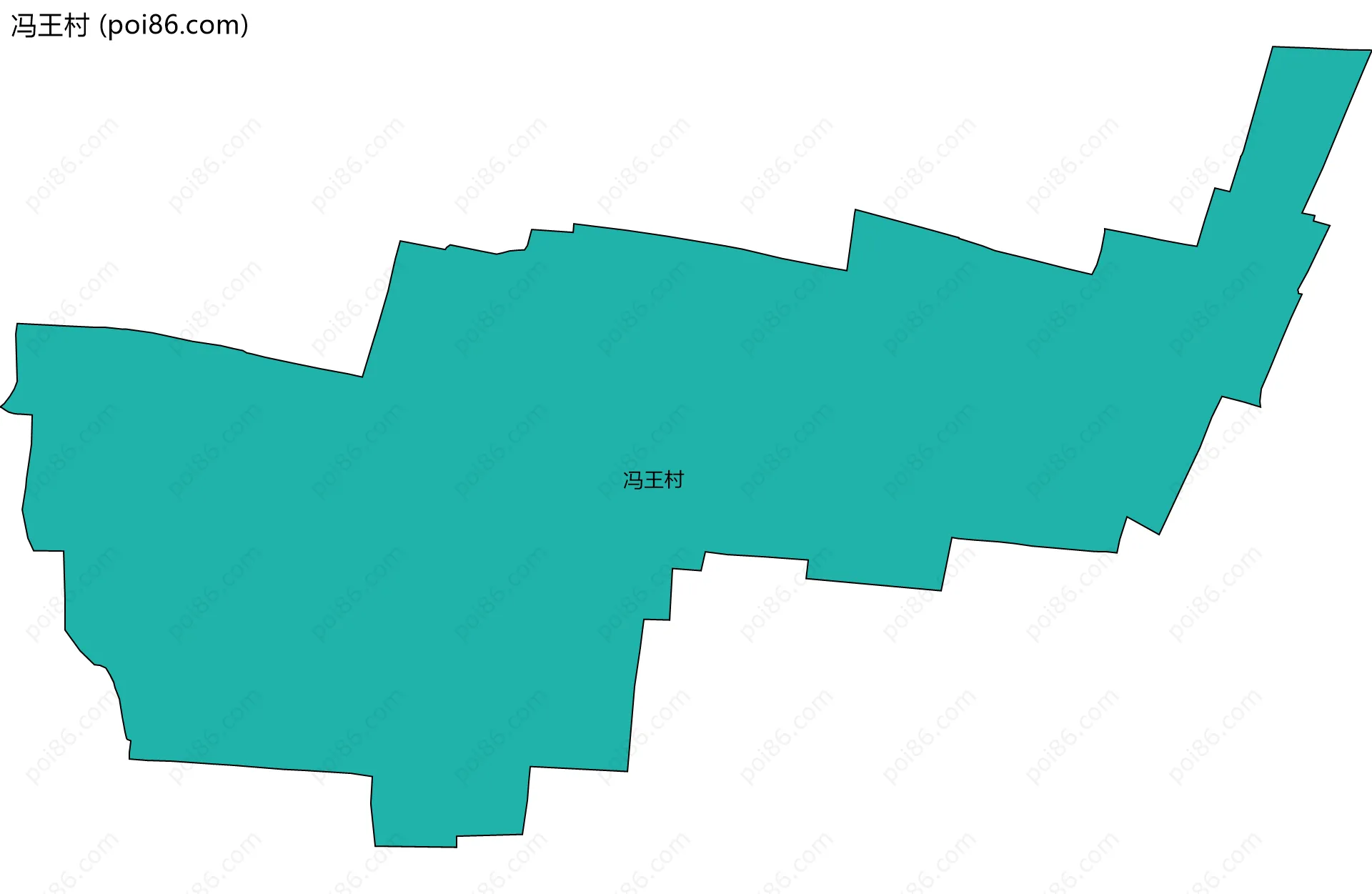 冯王村边界地图