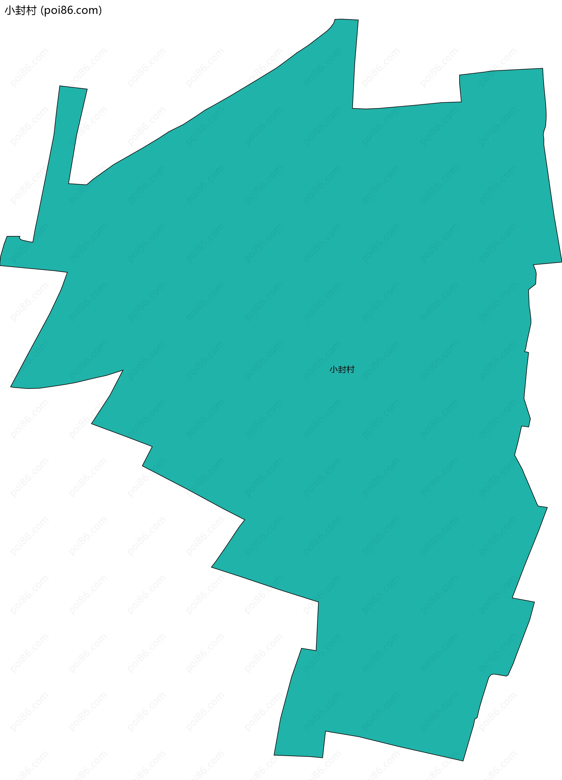 小封村边界地图