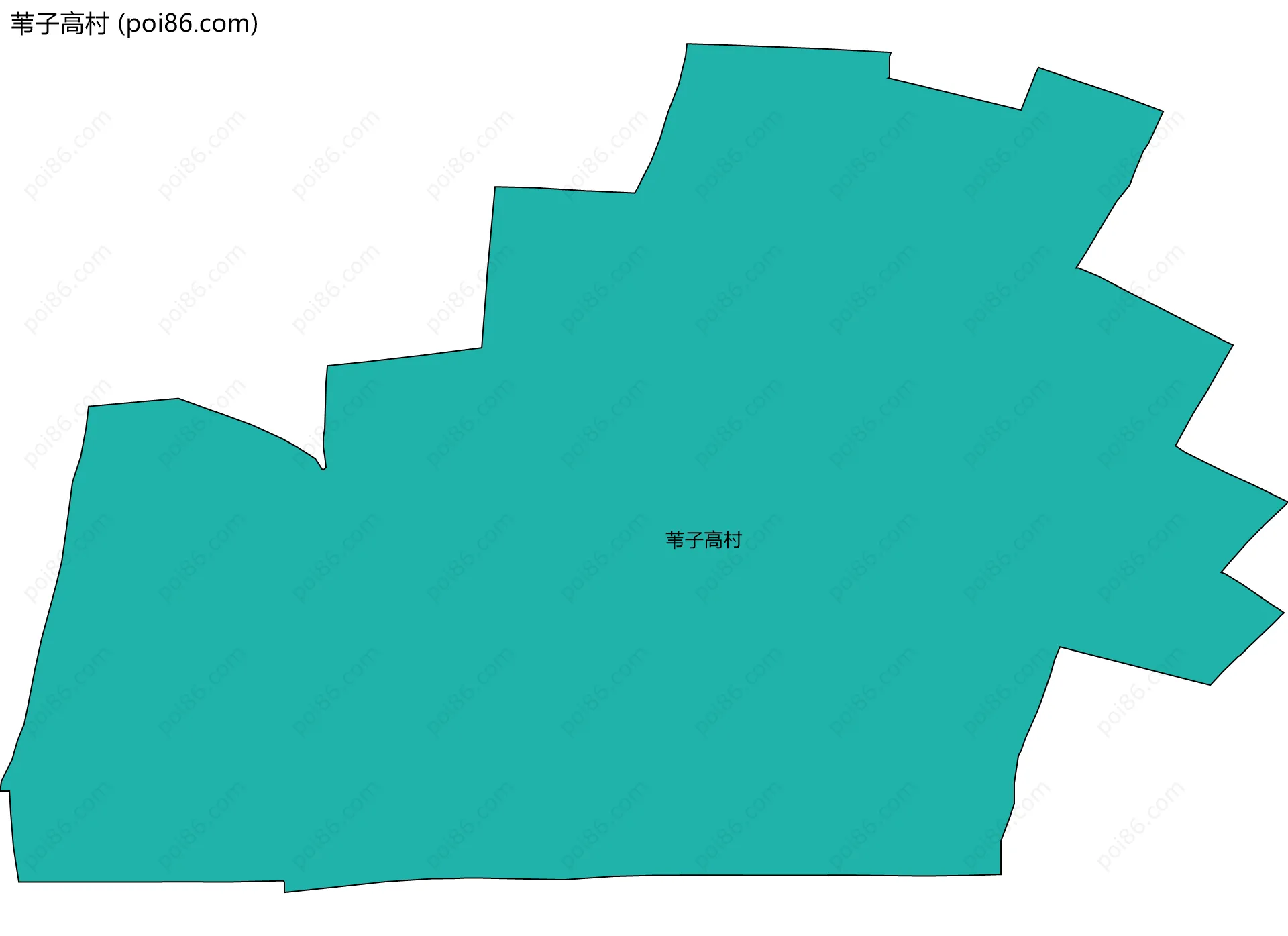 苇子高村边界地图