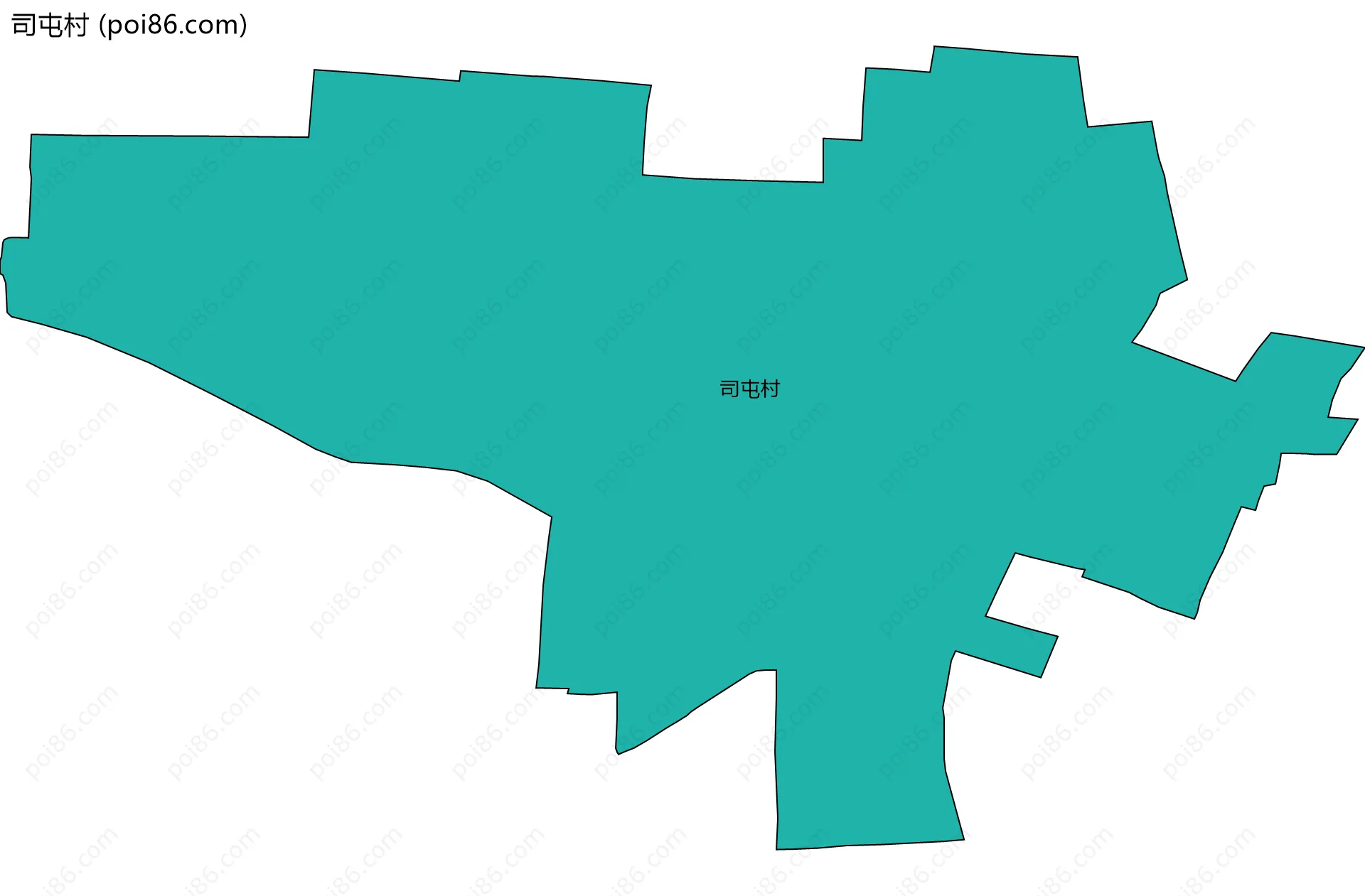 司屯村边界地图