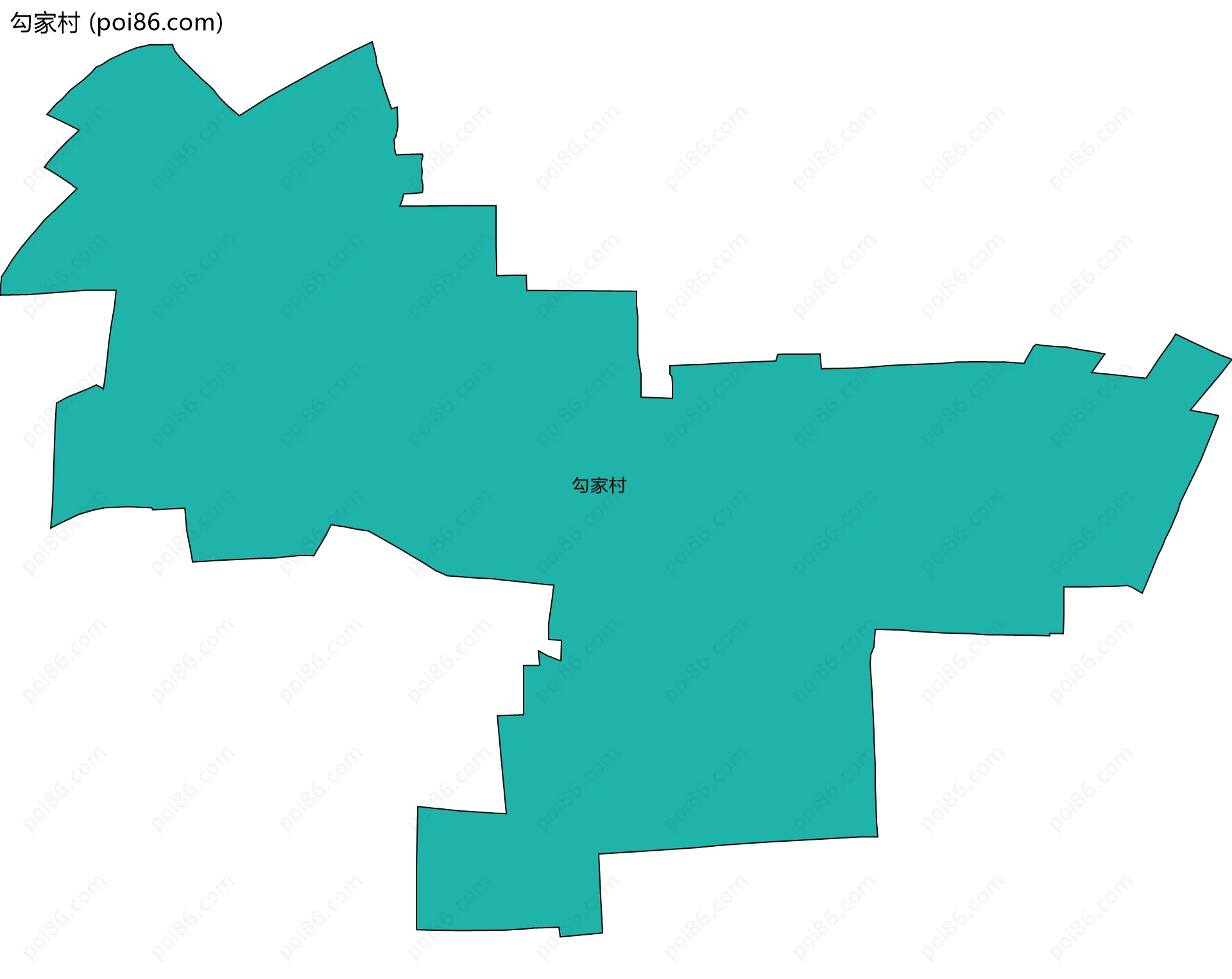 勾家村边界地图
