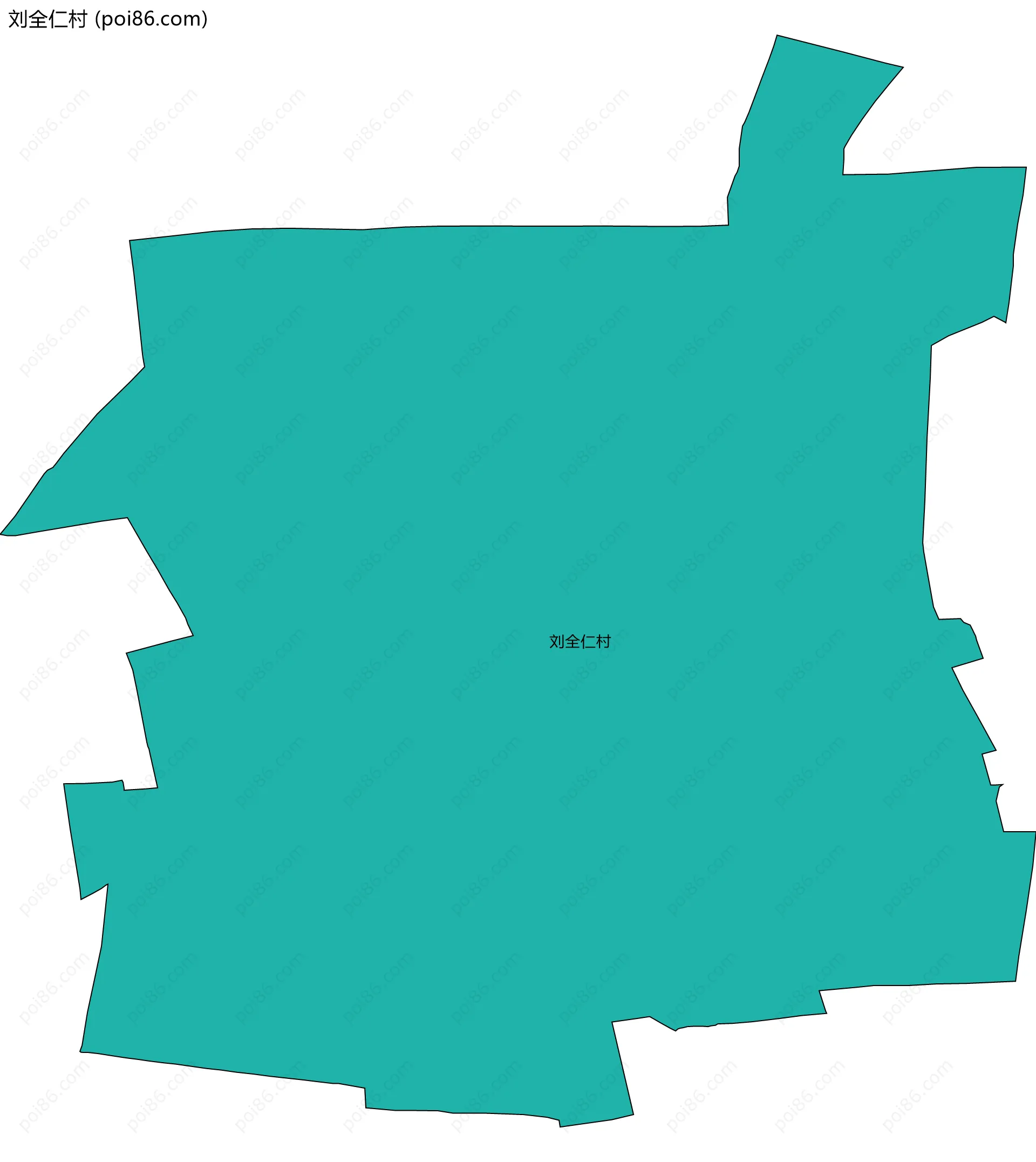 刘全仁村边界地图
