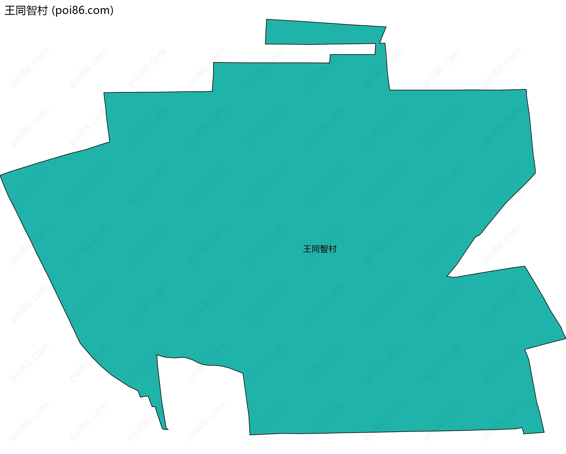 王同智村边界地图