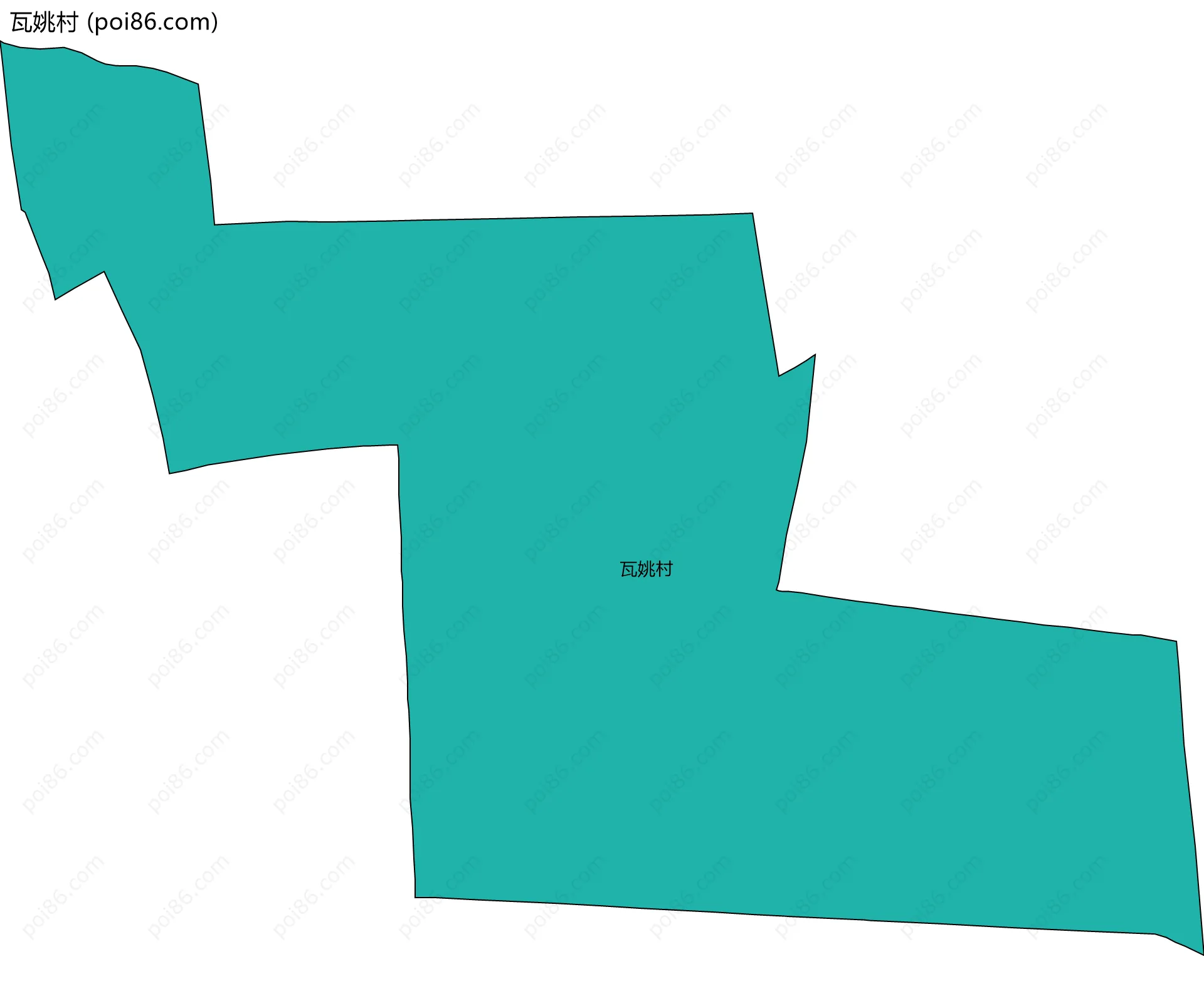 瓦姚村边界地图