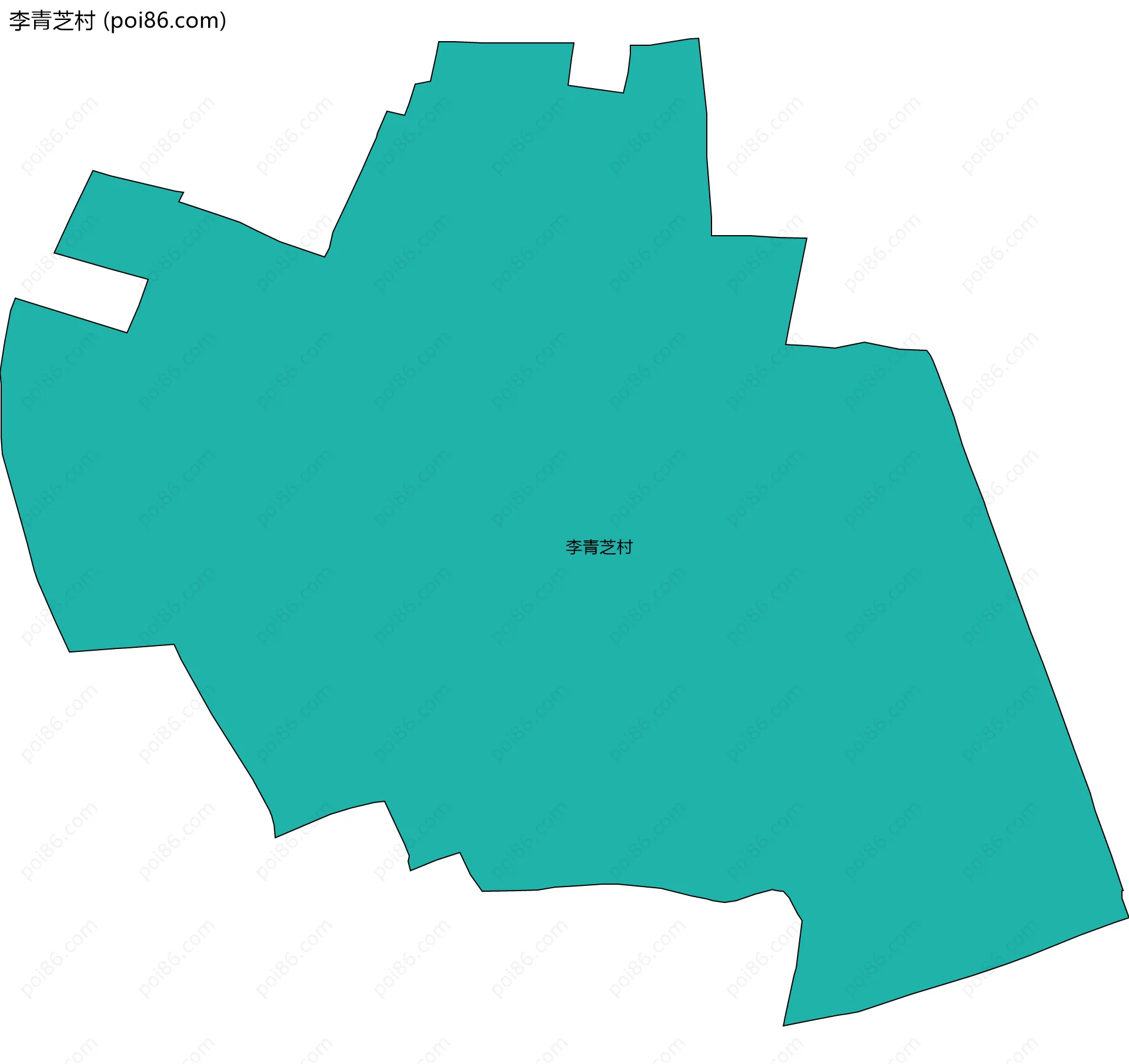 李青芝村边界地图