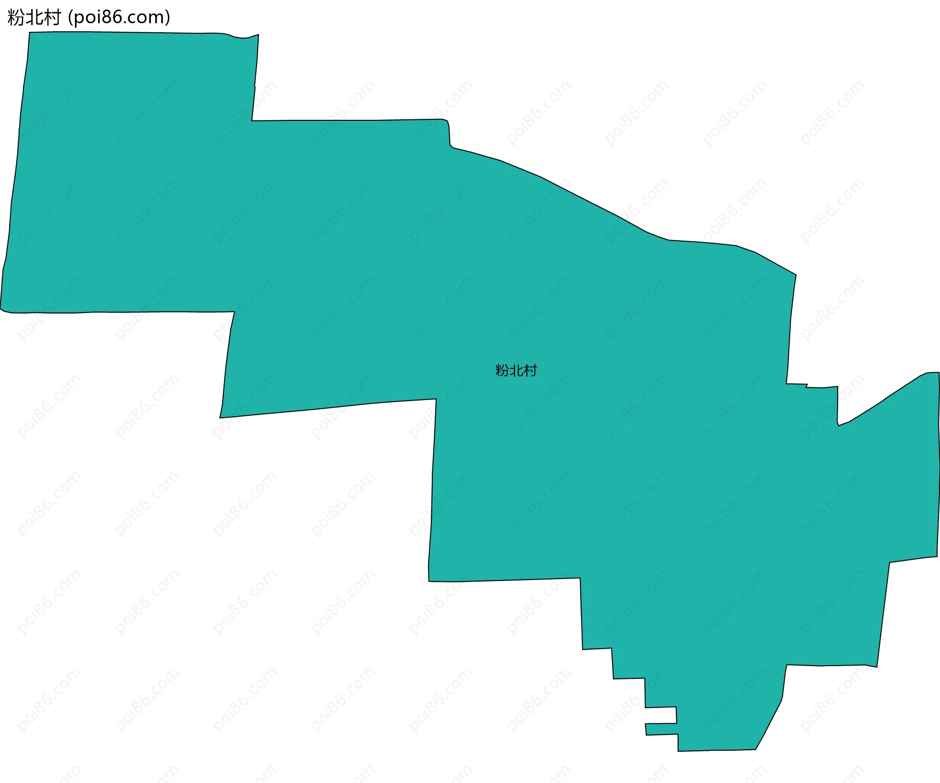粉北村边界地图
