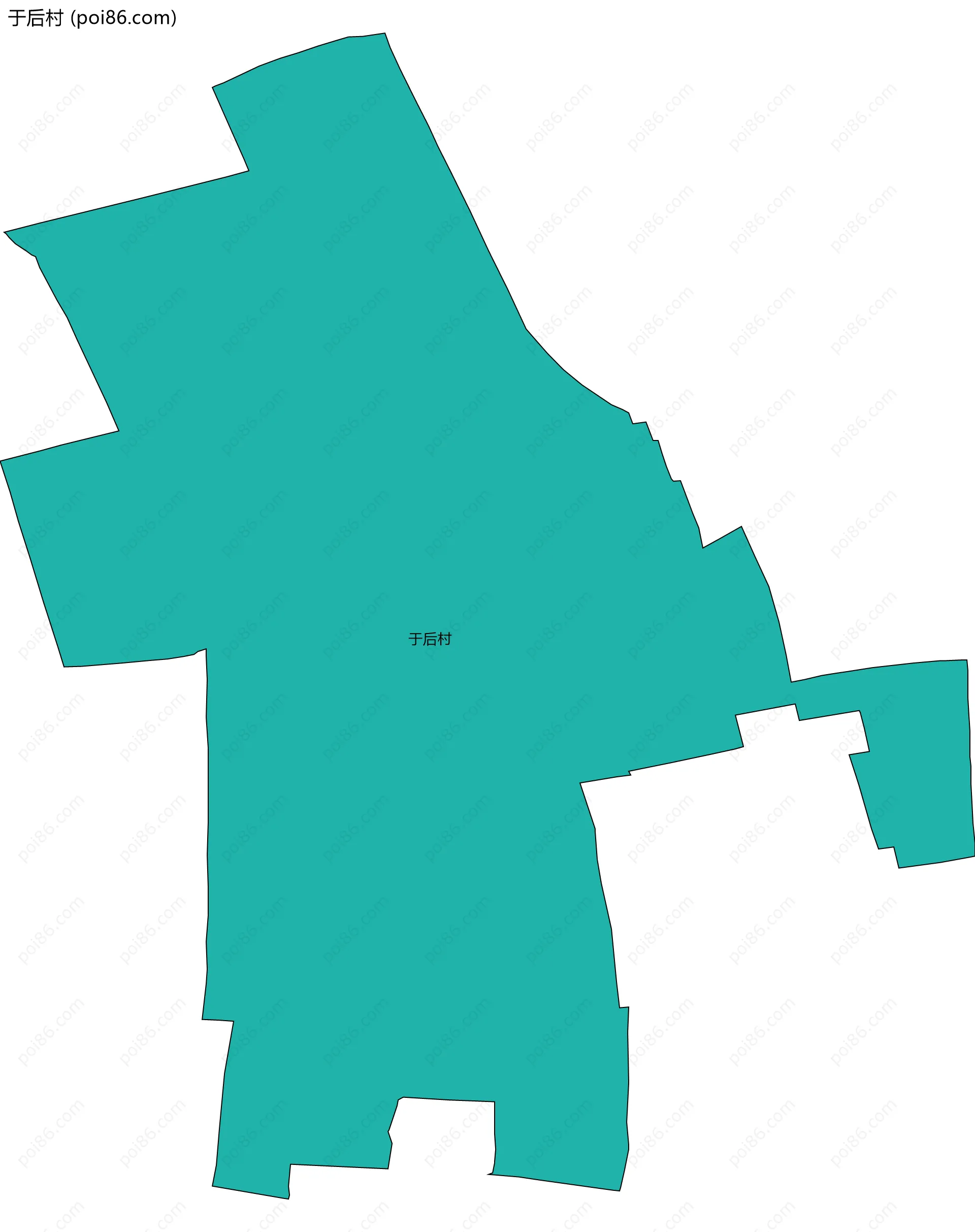 于后村边界地图