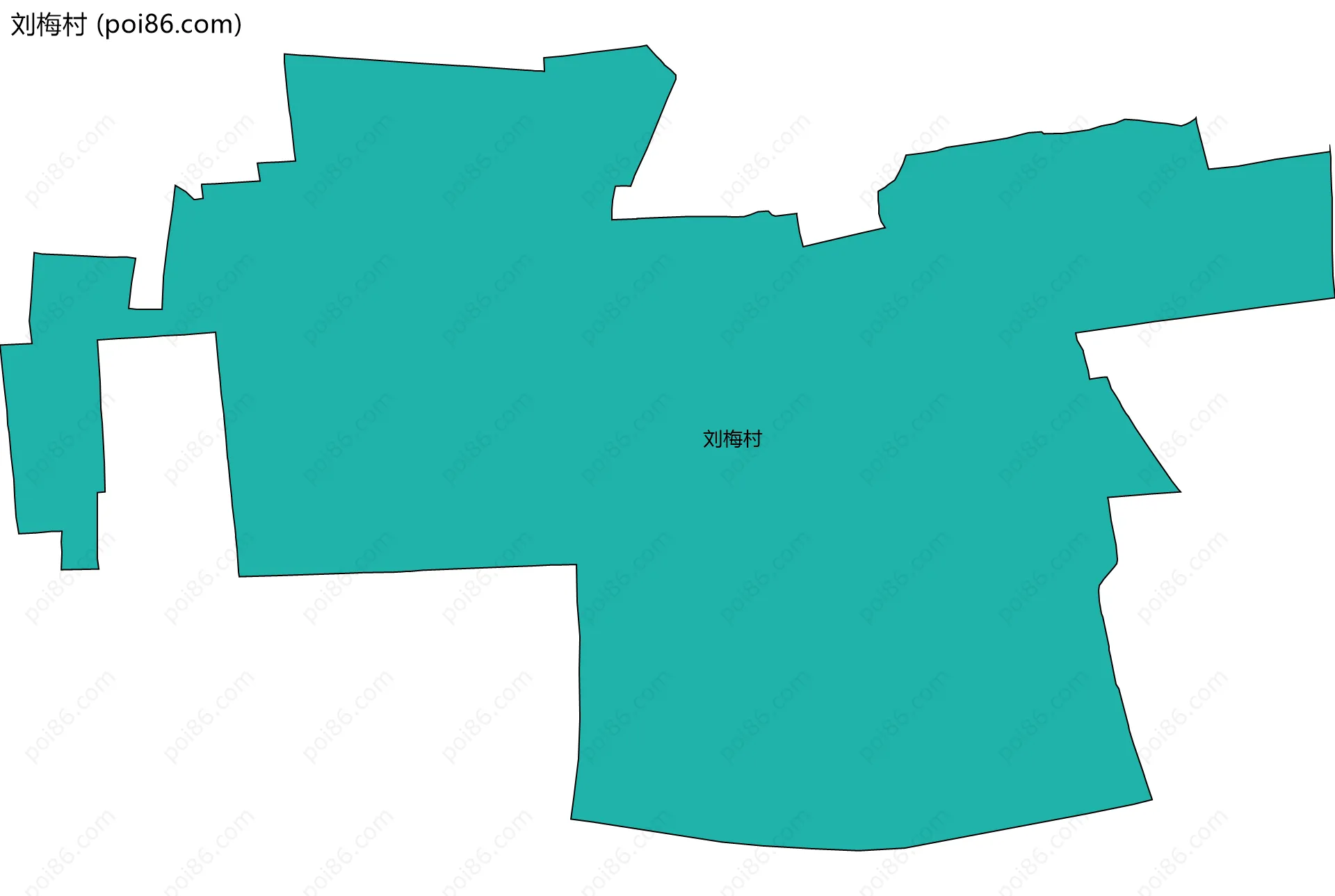 刘梅村边界地图