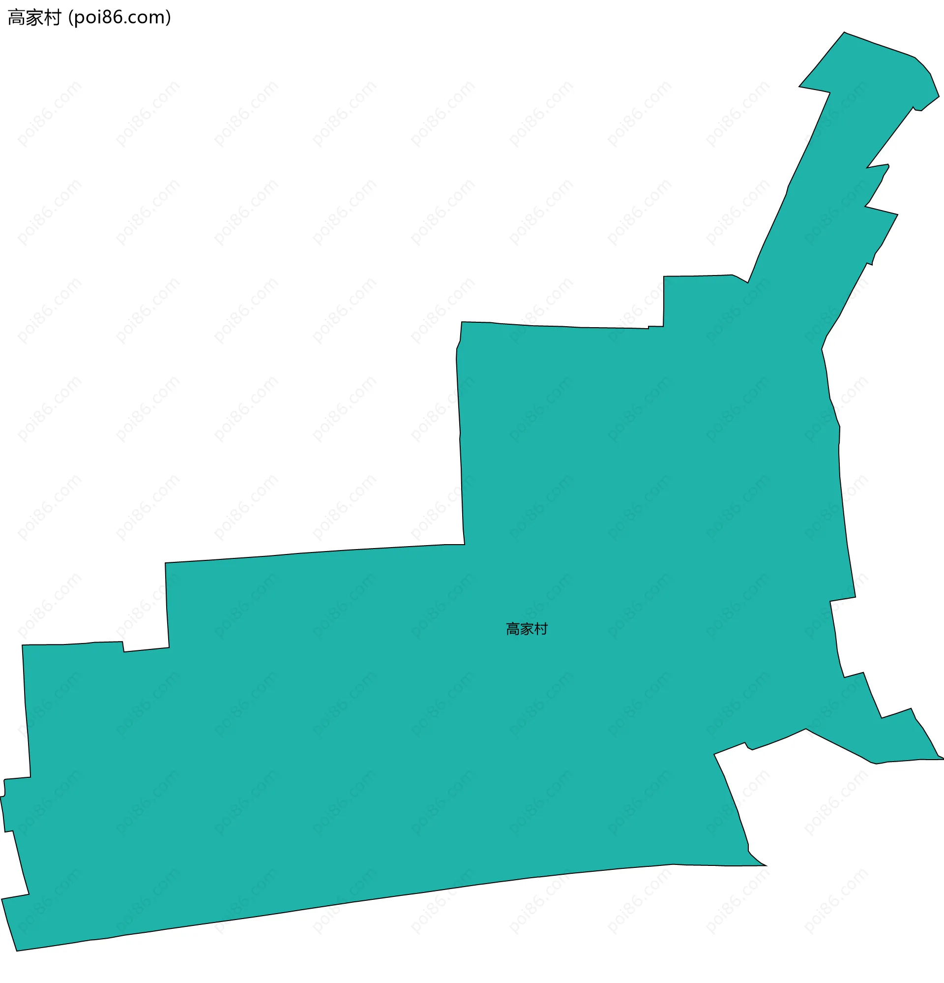 高家村边界地图