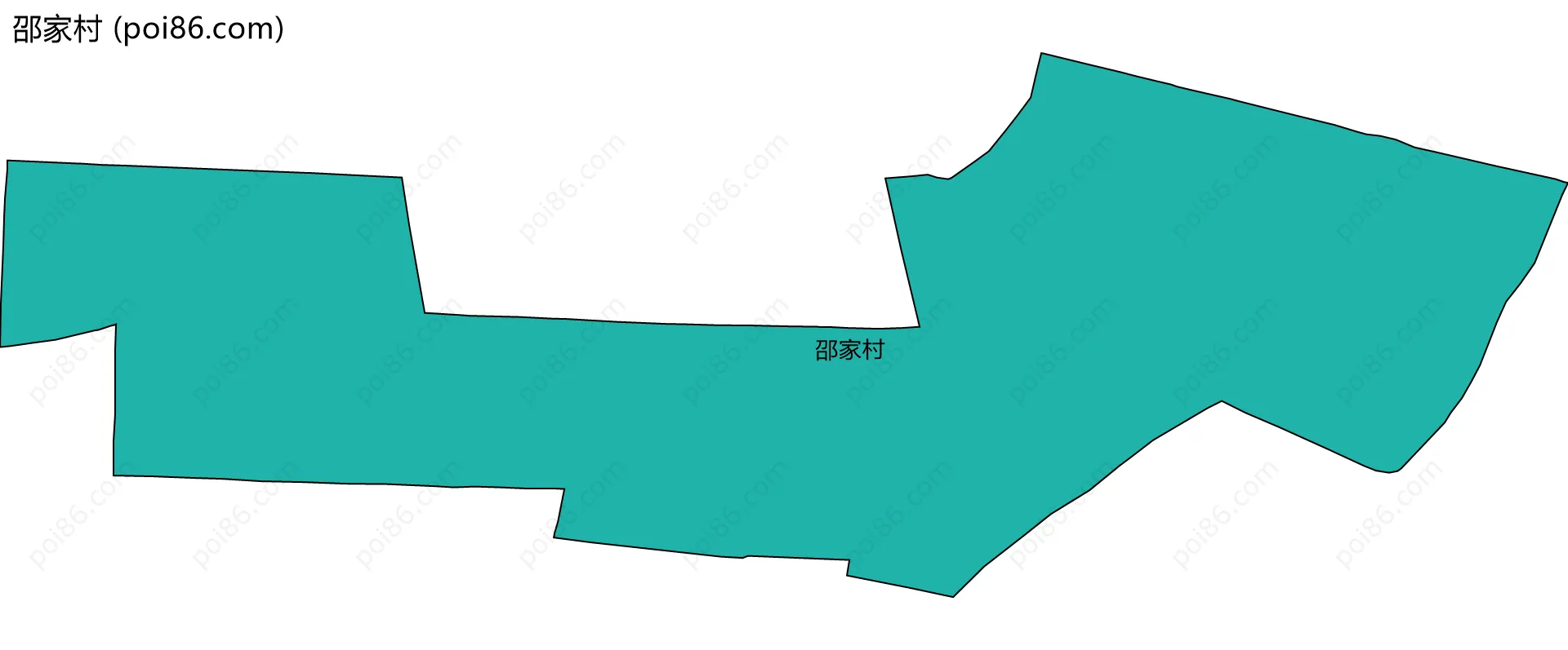 邵家村边界地图