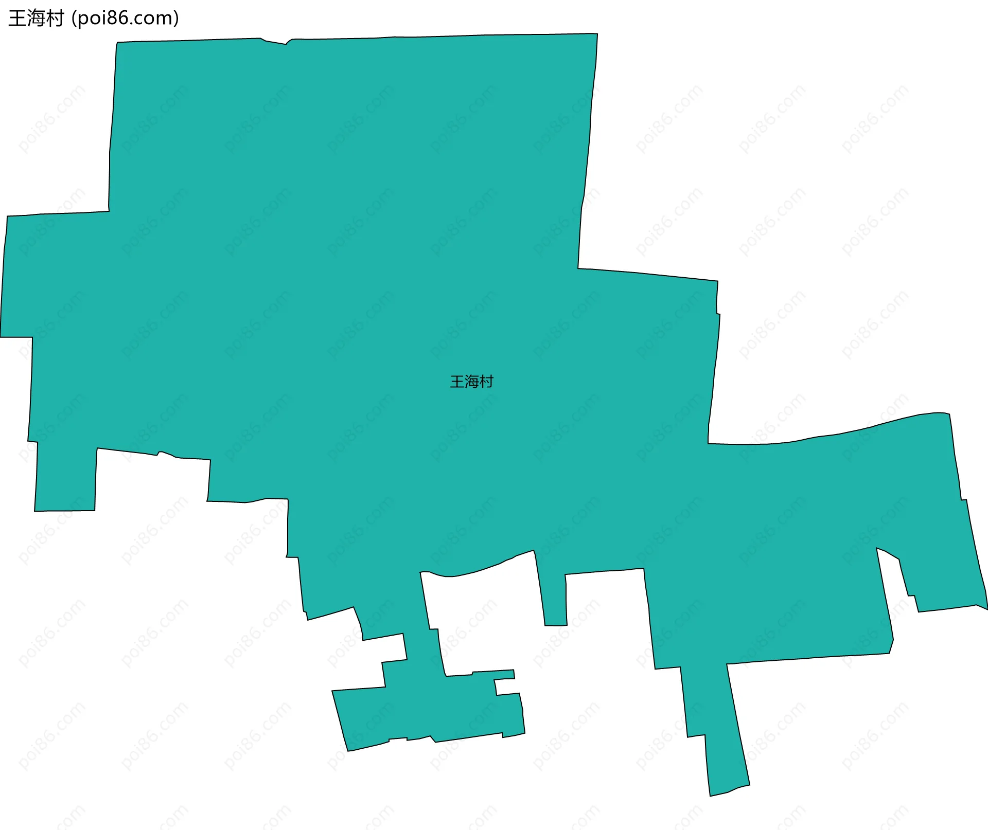 王海村边界地图