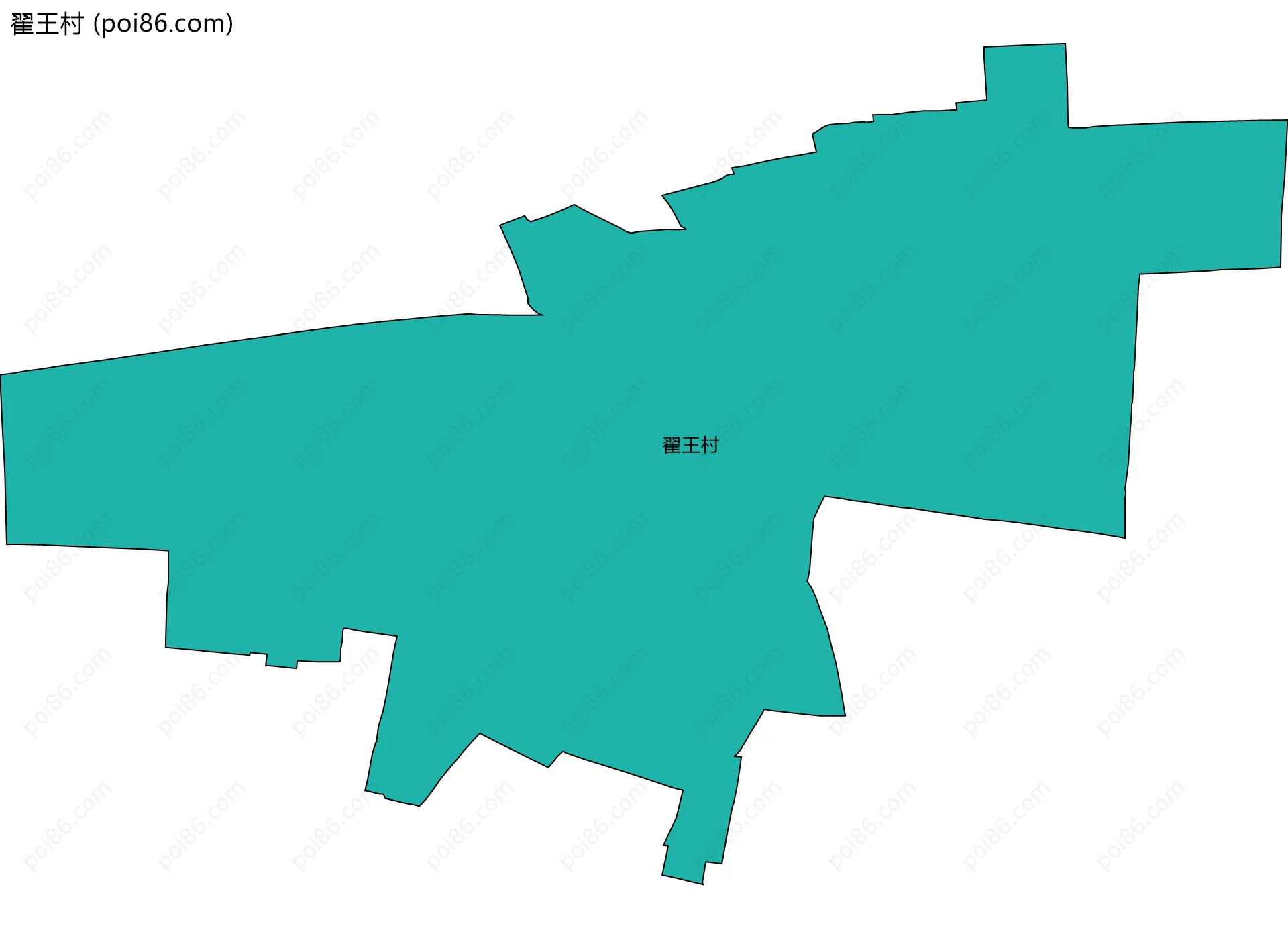 翟王村边界地图