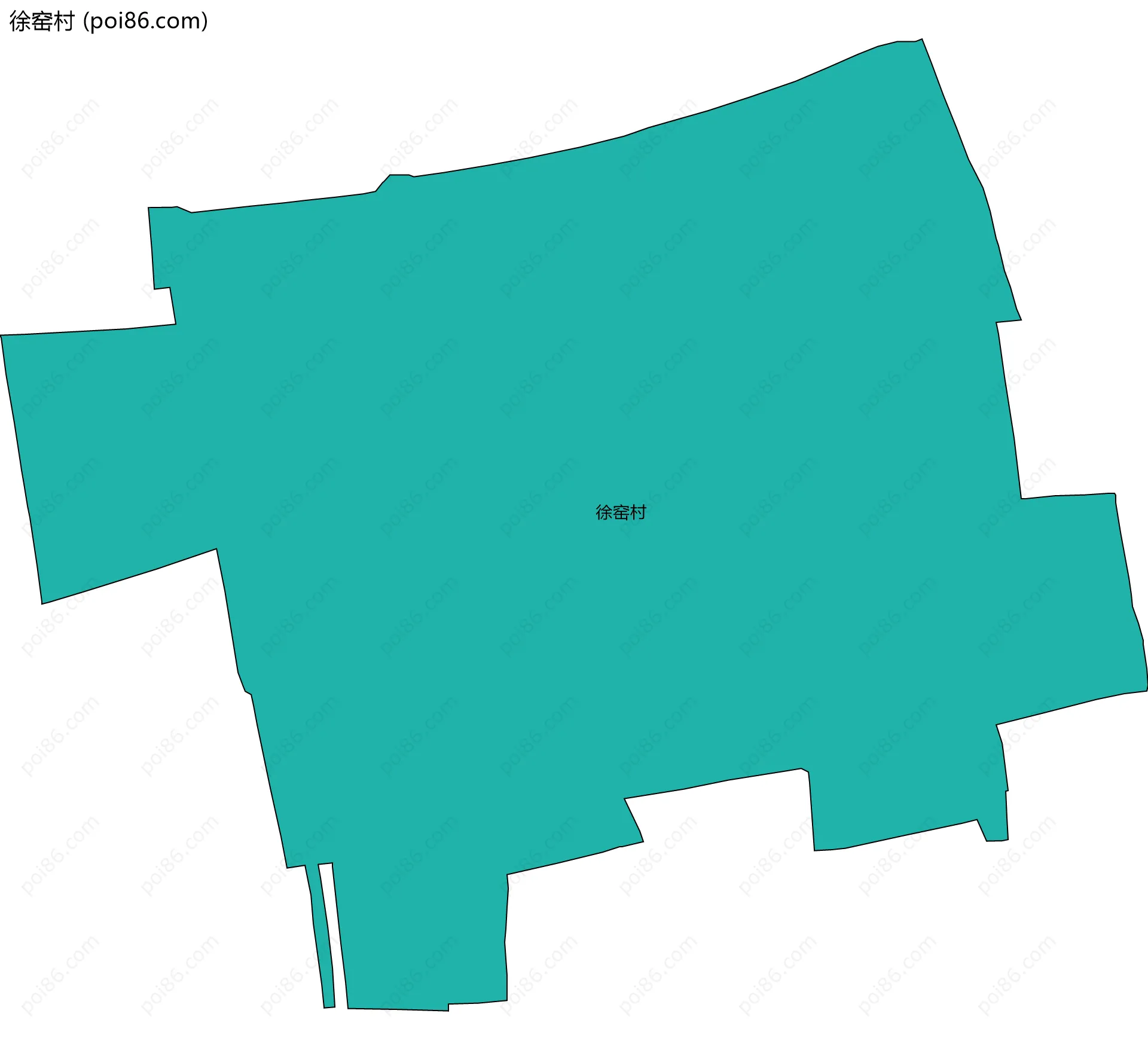 徐窑村边界地图