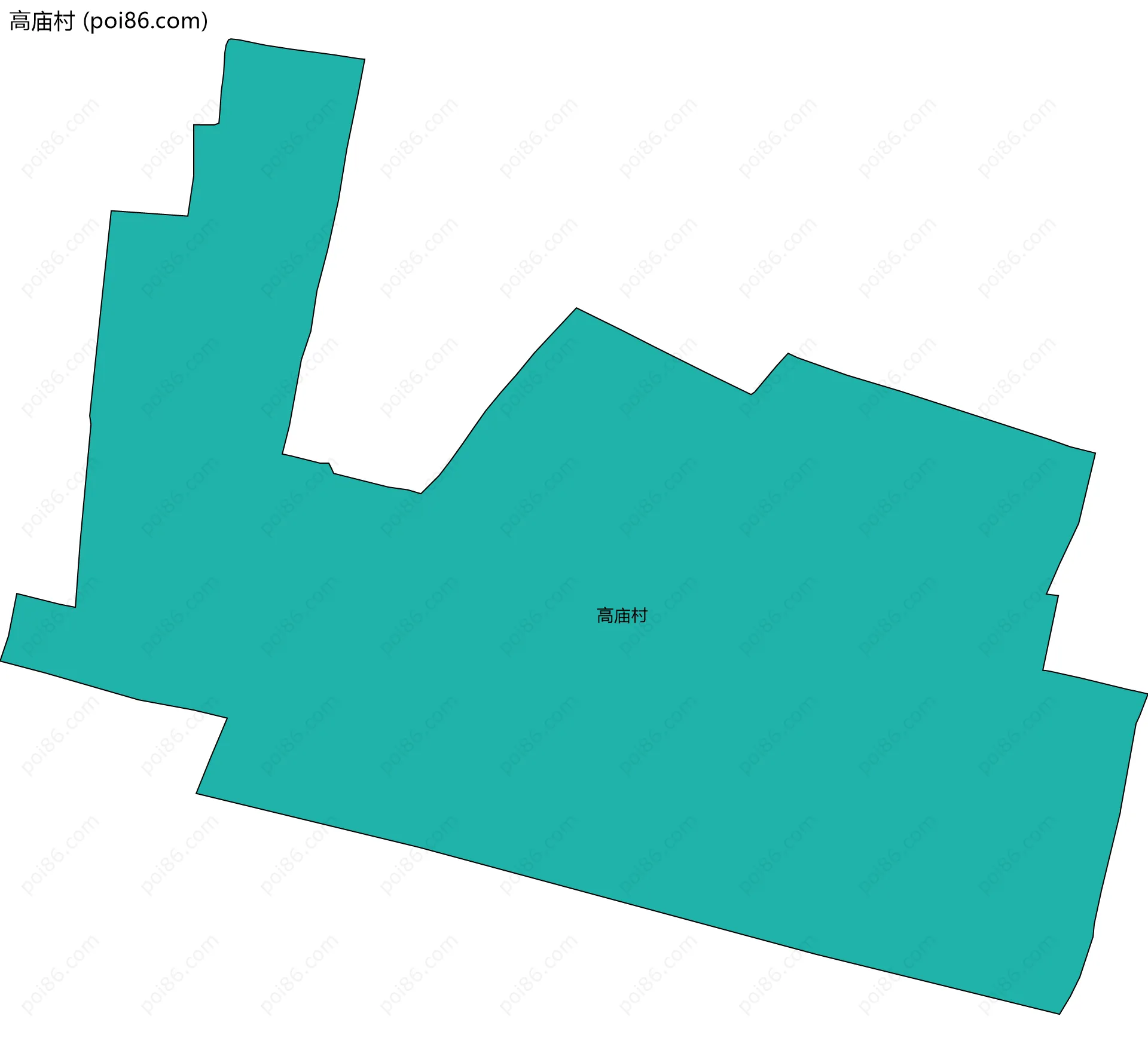 高庙村边界地图