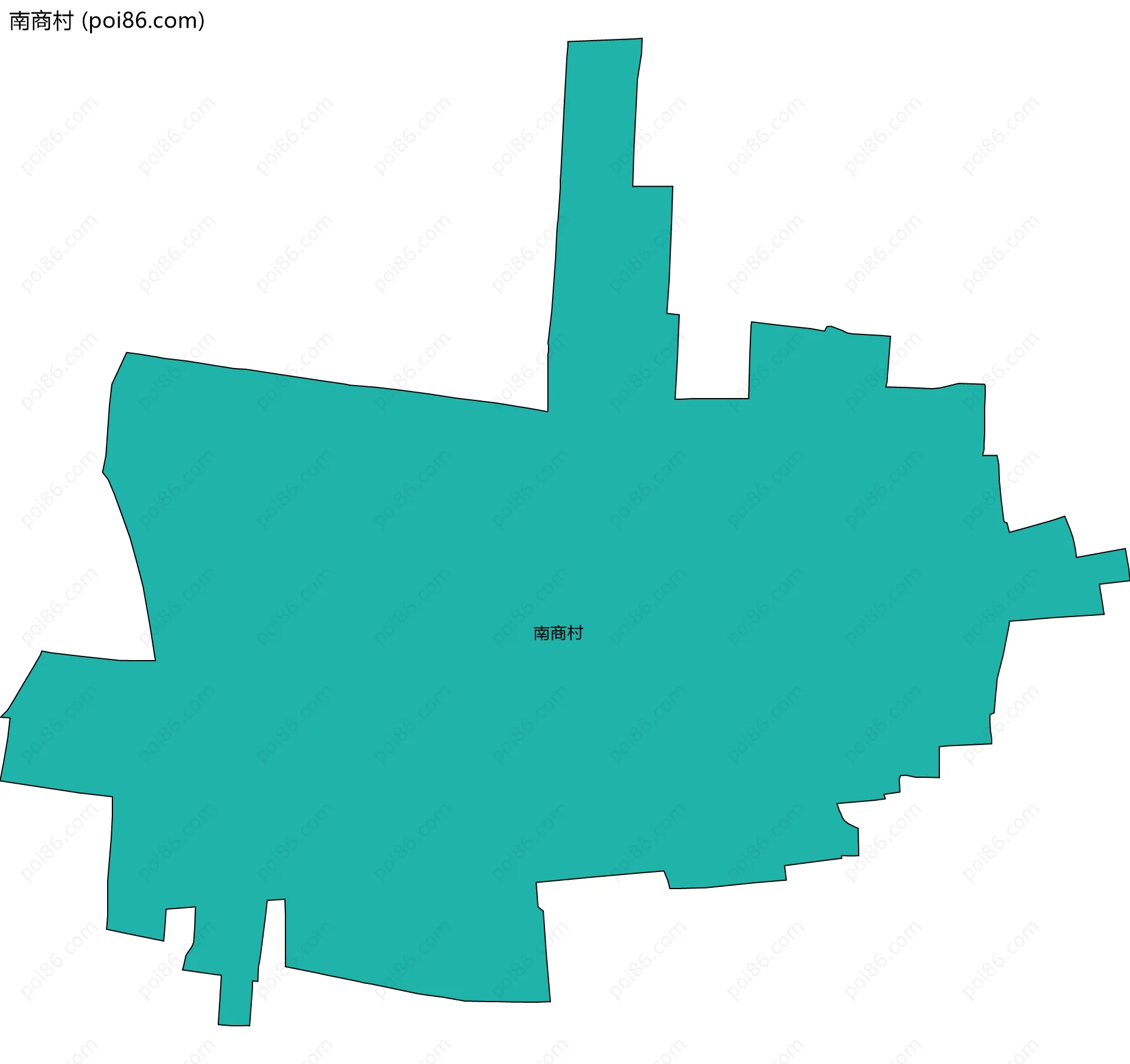 南商村边界地图