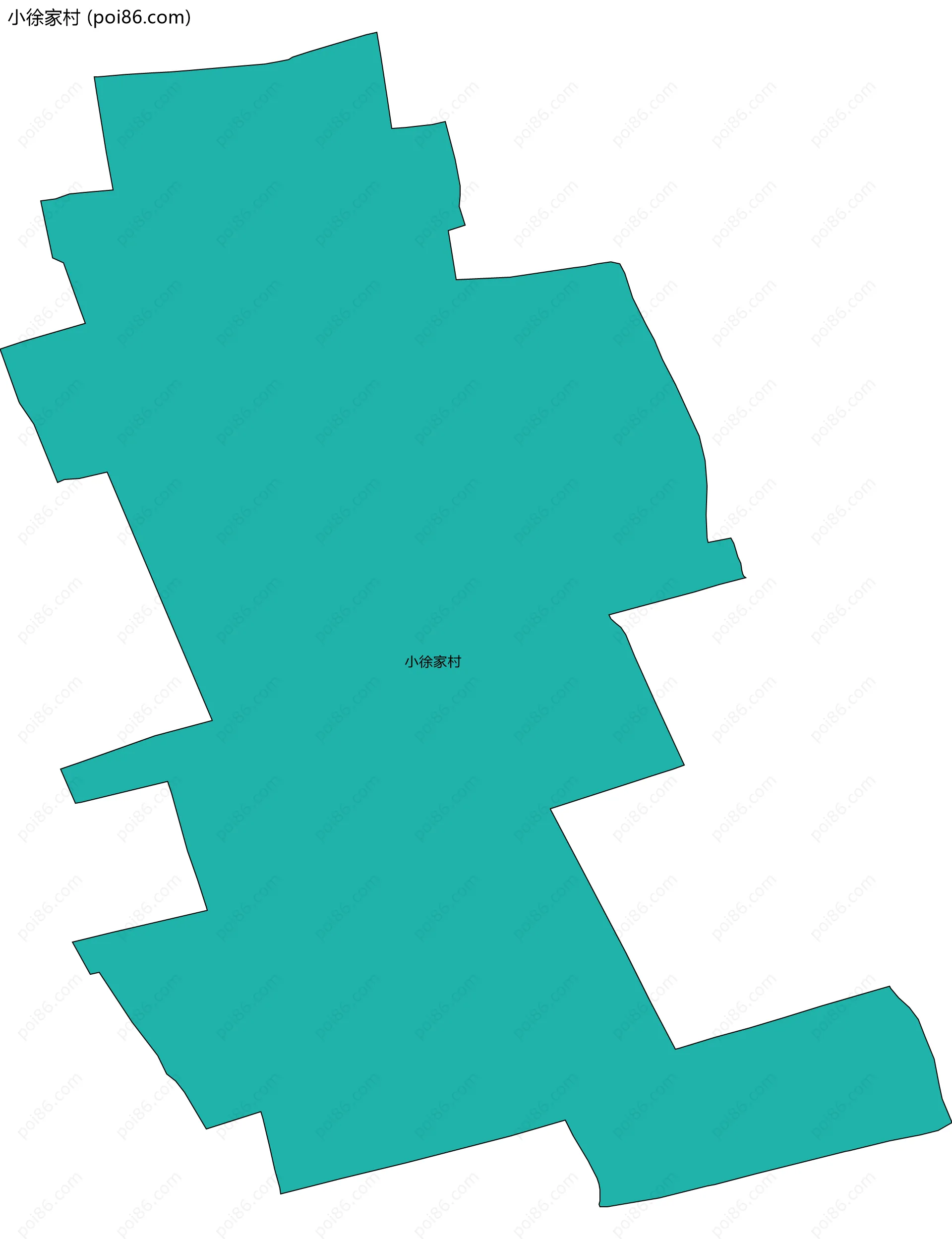 小徐家村边界地图