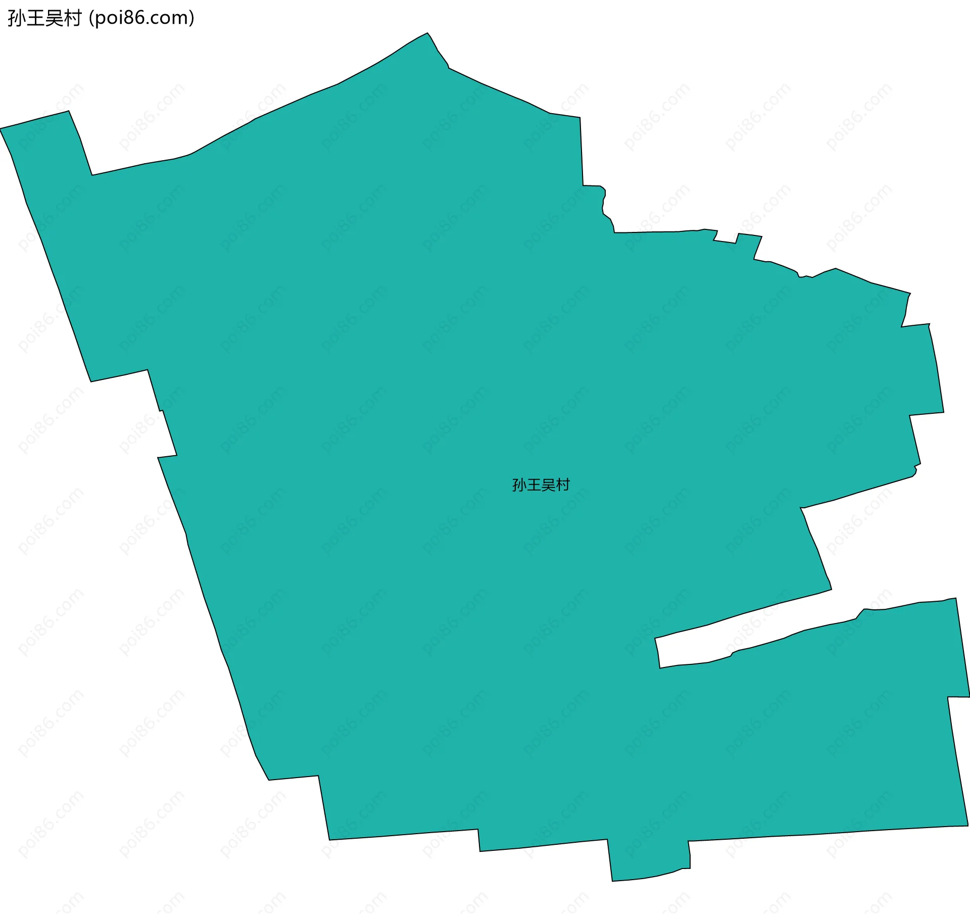孙王吴村边界地图