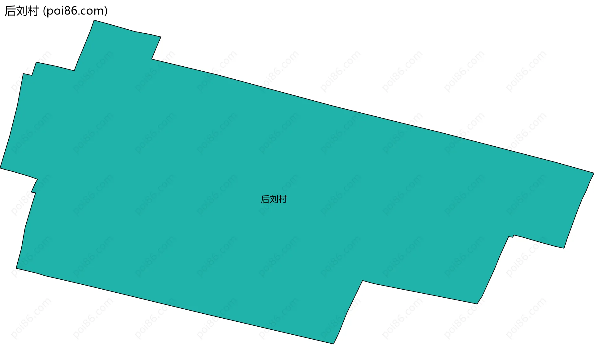 后刘村边界地图