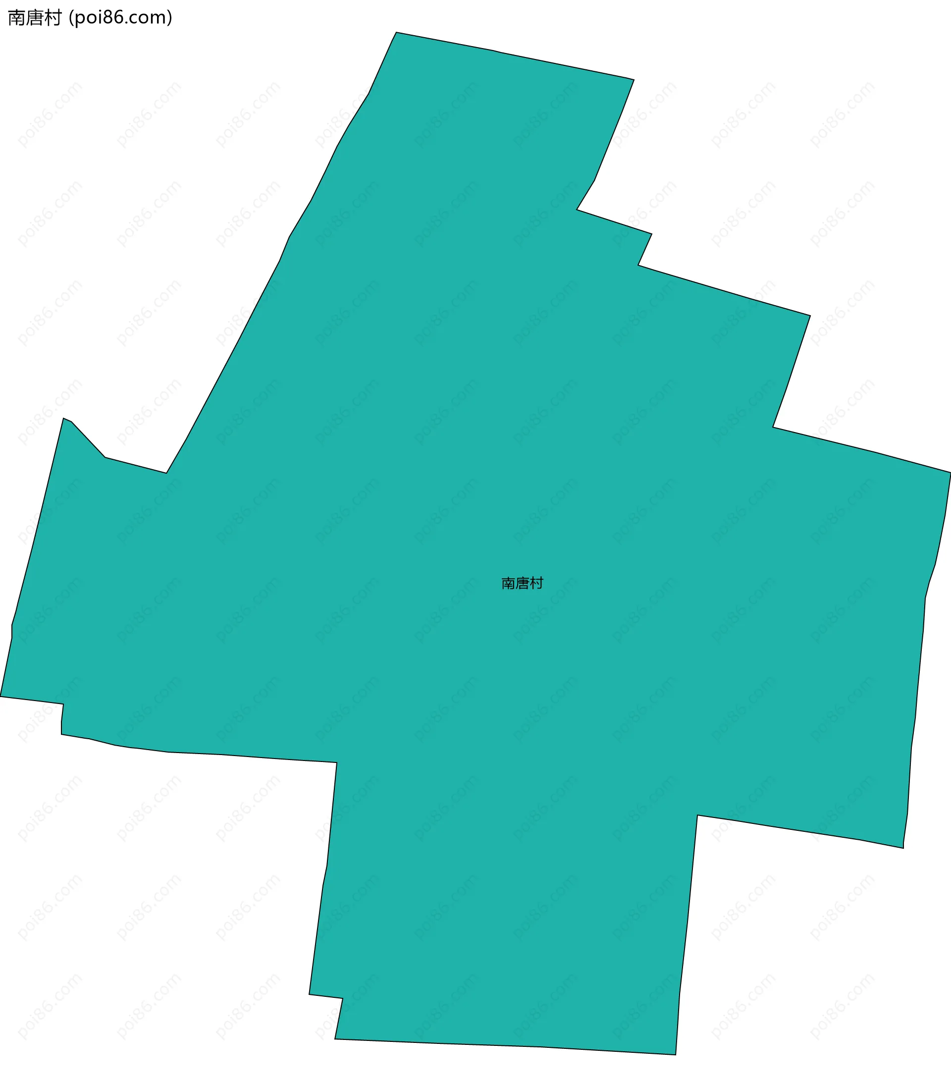 南唐村边界地图