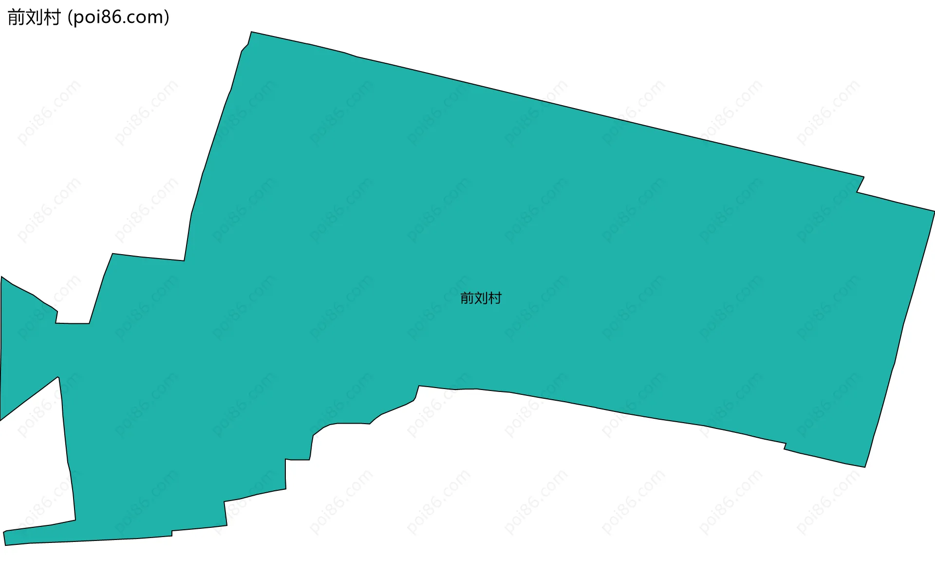 前刘村边界地图