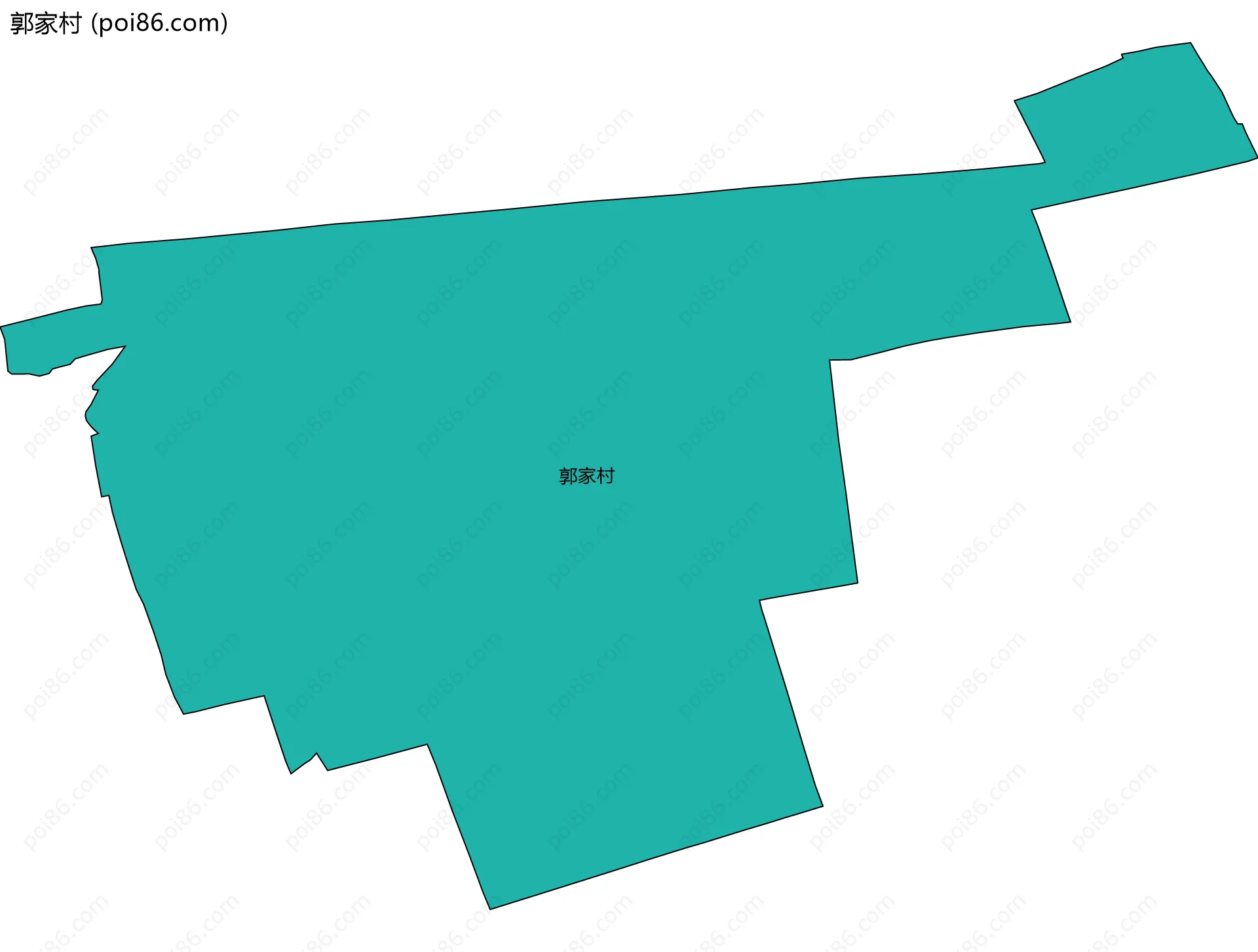 郭家村边界地图