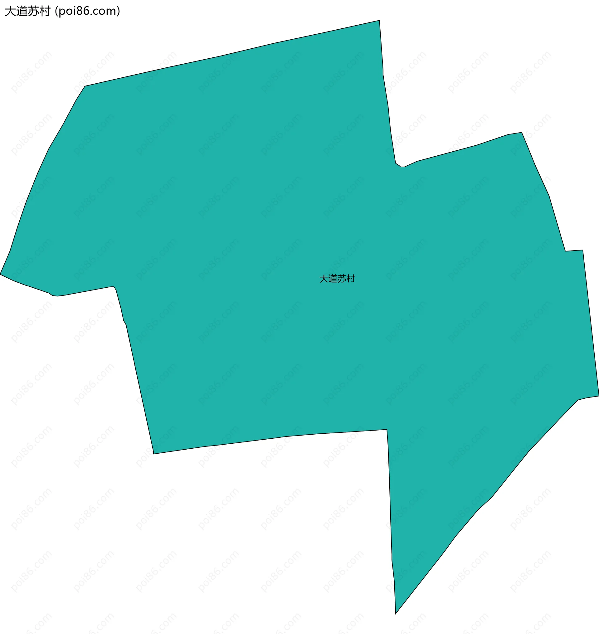 大道苏村边界地图