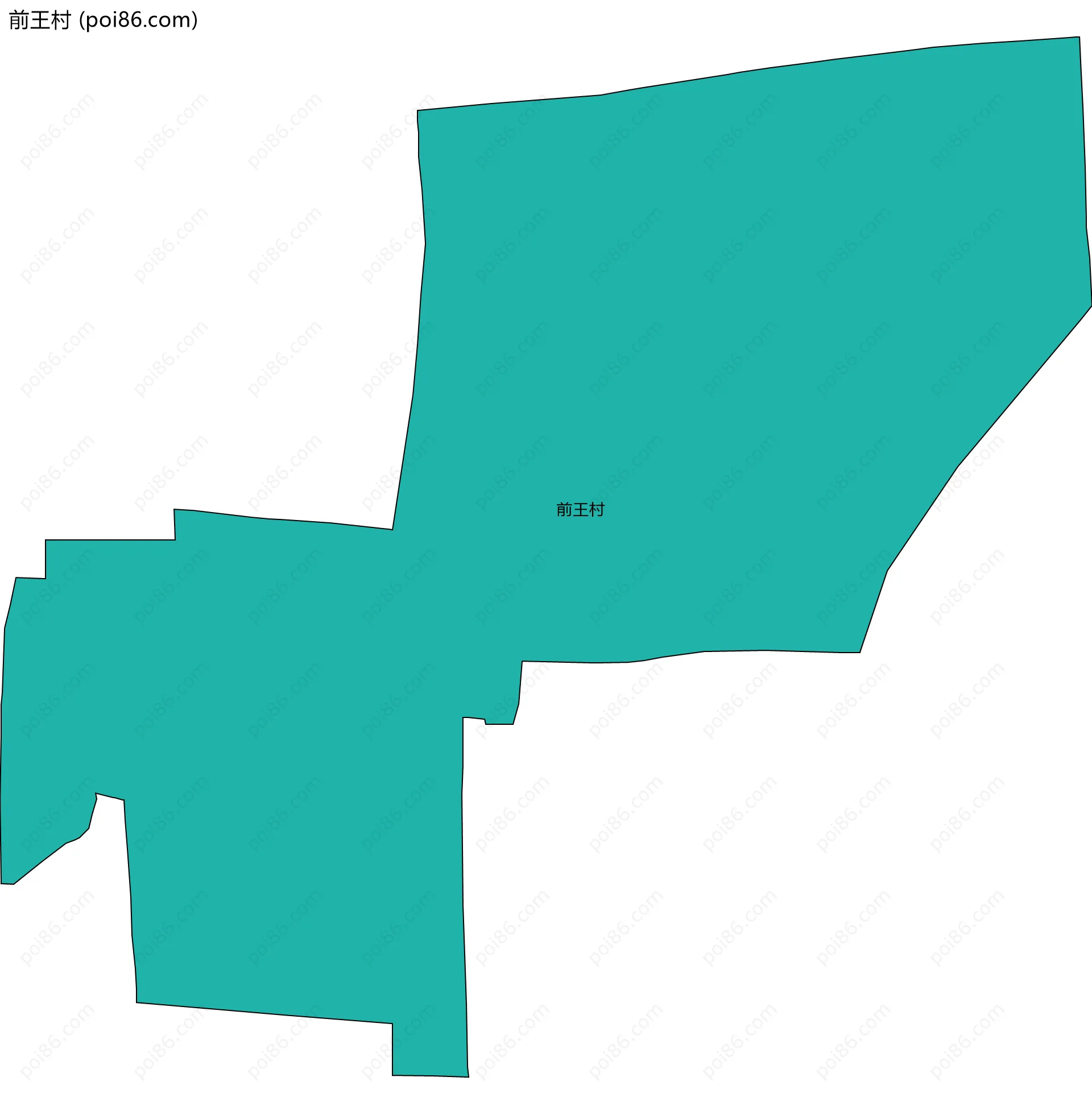 前王村边界地图
