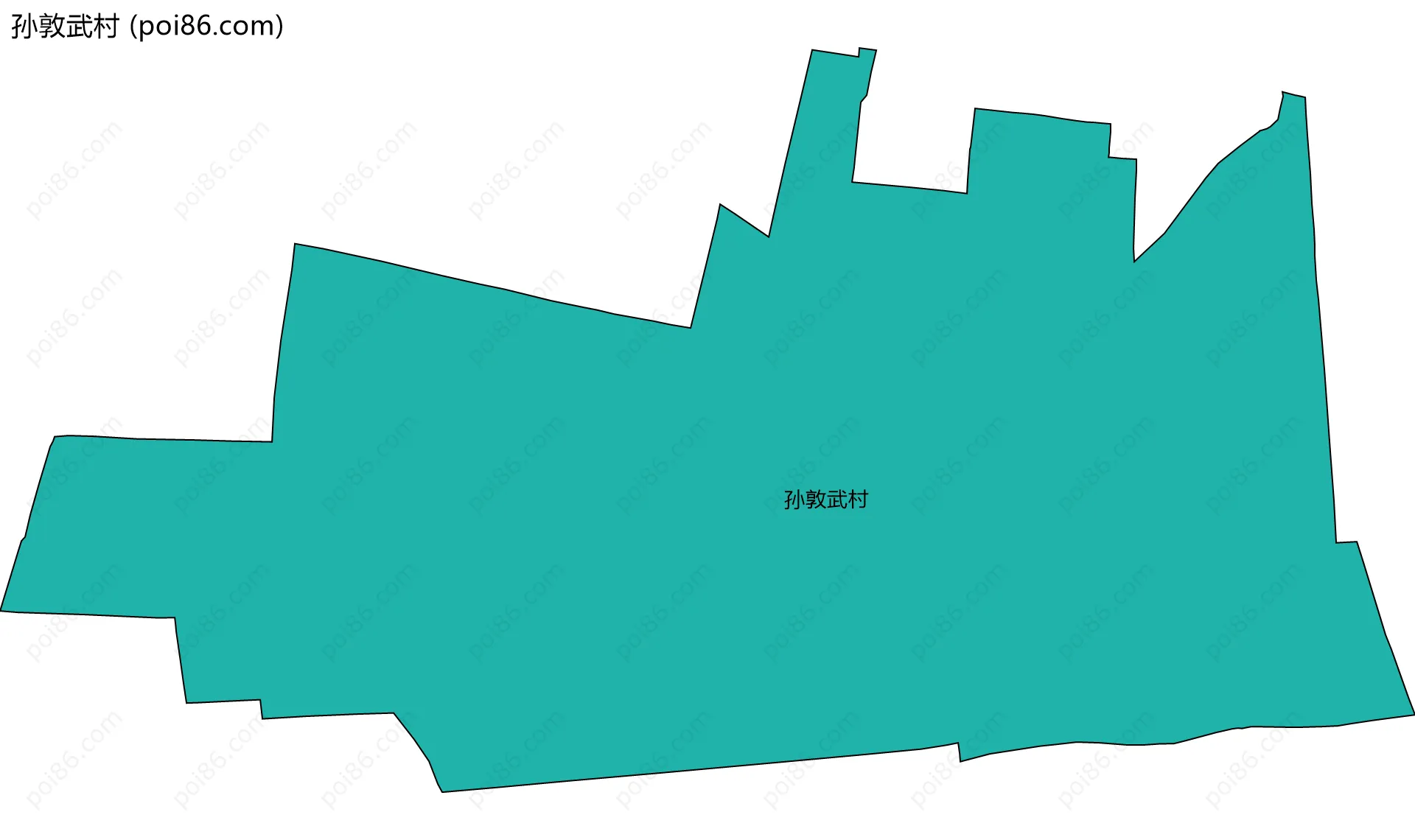 孙敦武村边界地图