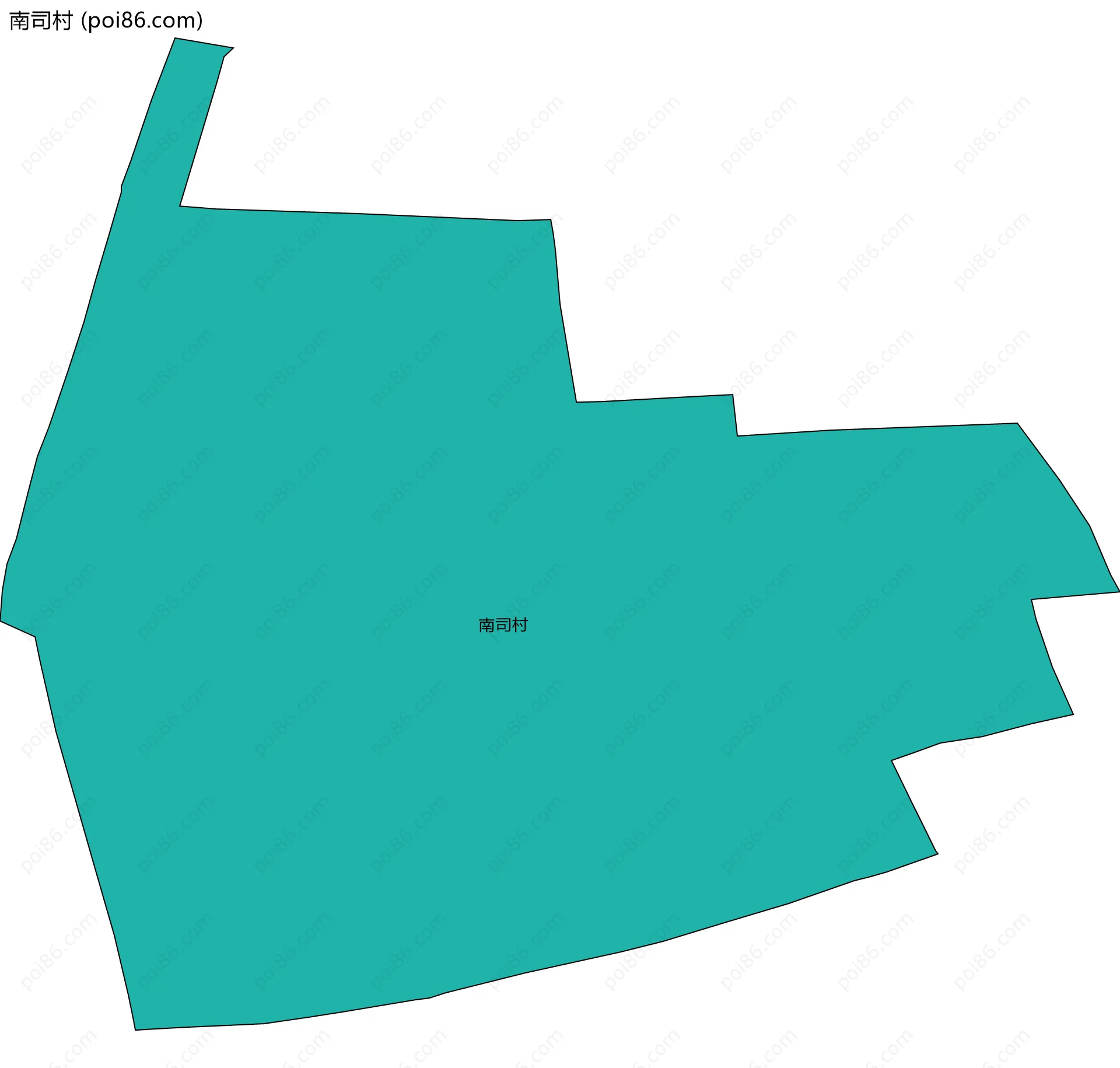 南司村边界地图