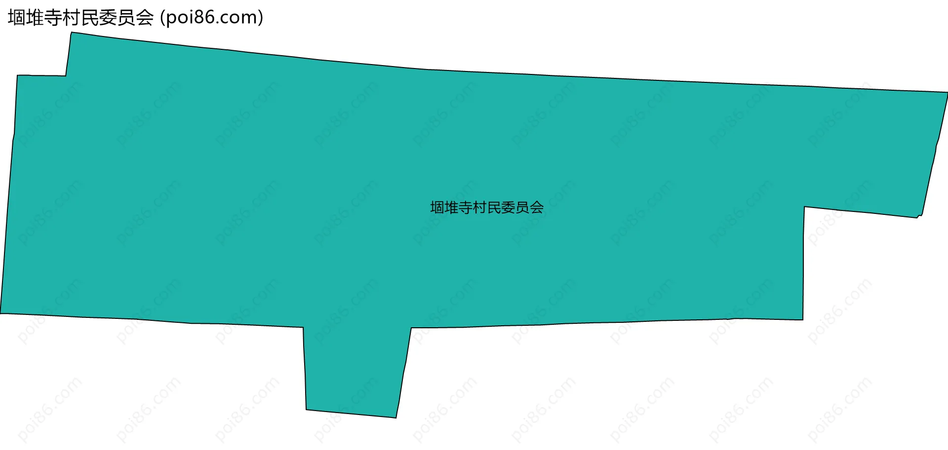 堌堆寺村民委员会边界地图