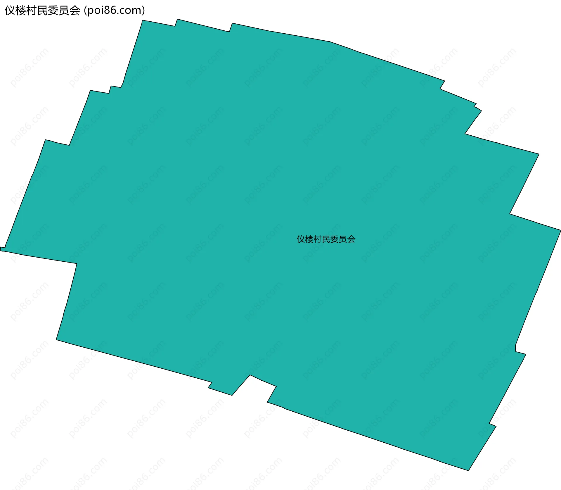 仪楼村民委员会边界地图