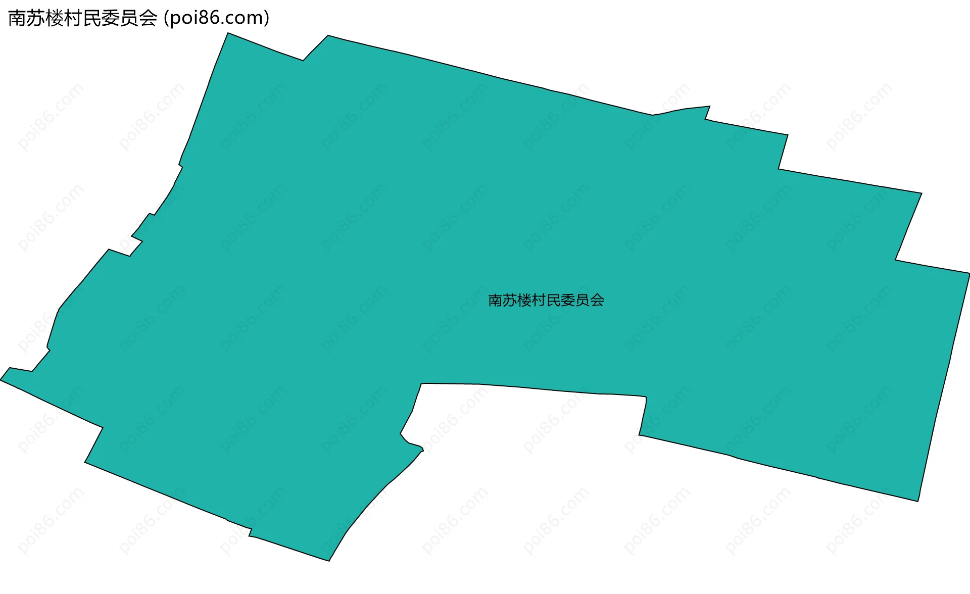 南苏楼村民委员会边界地图