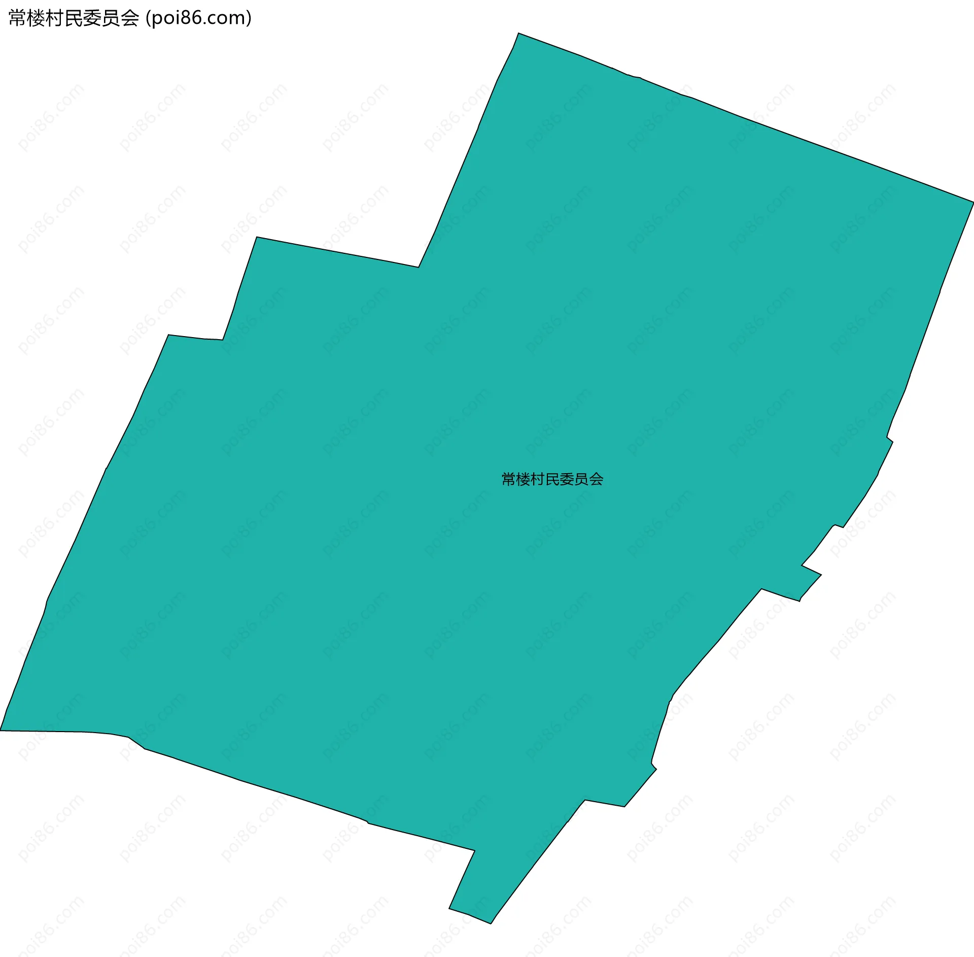 常楼村民委员会边界地图