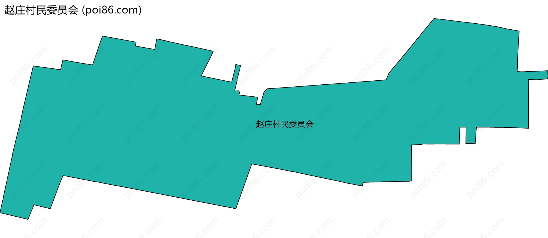 赵庄村民委员会边界地图